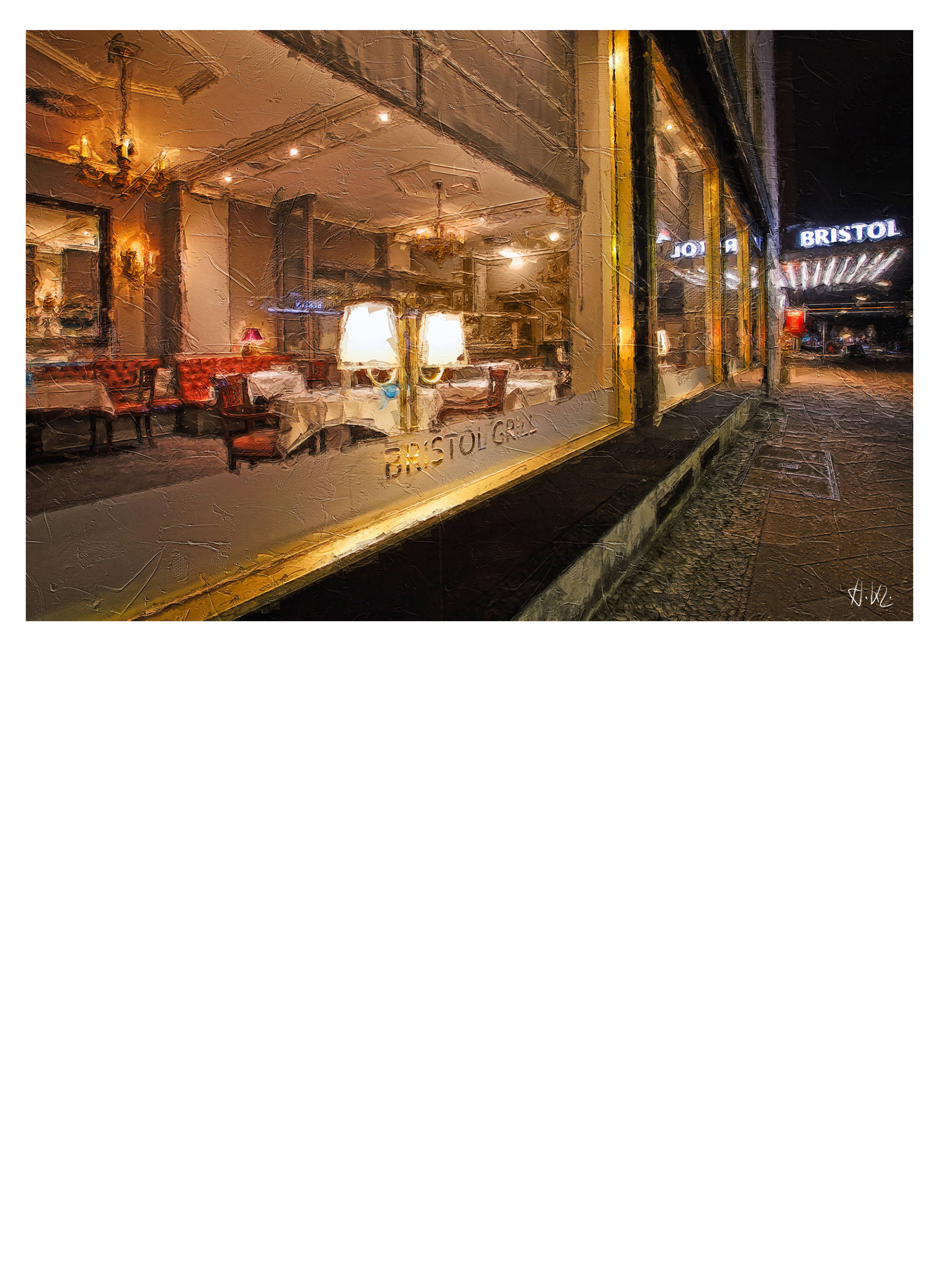 "Hotel Bristol Berlin" - Fine Art Print - Heinz Kleimf