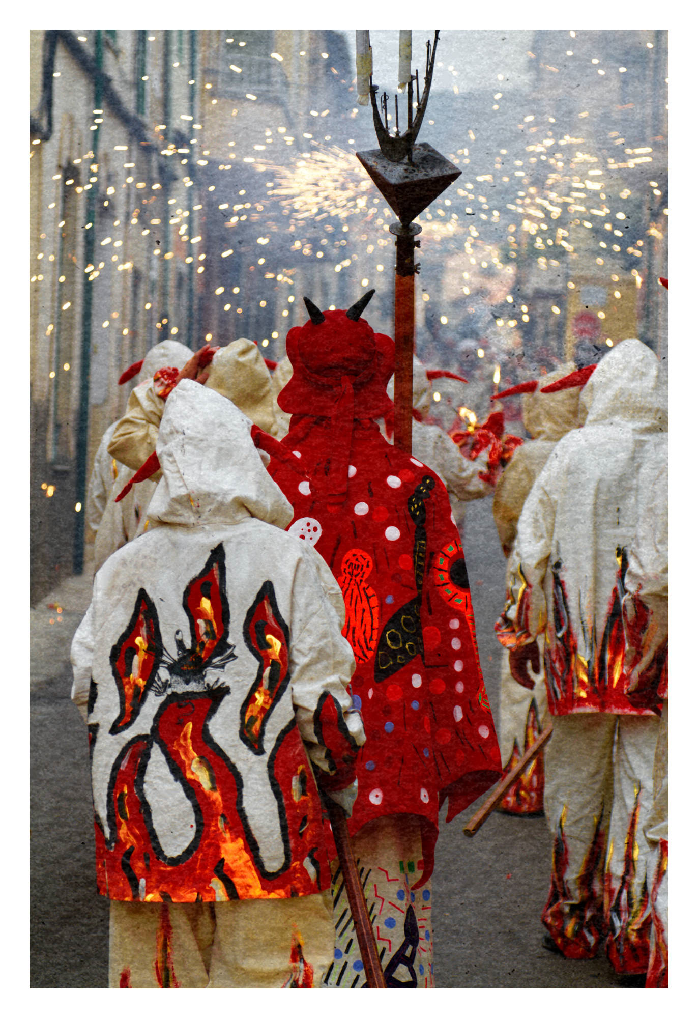 Feuerlauf (Correfoc) in Alaró auf Mallorca