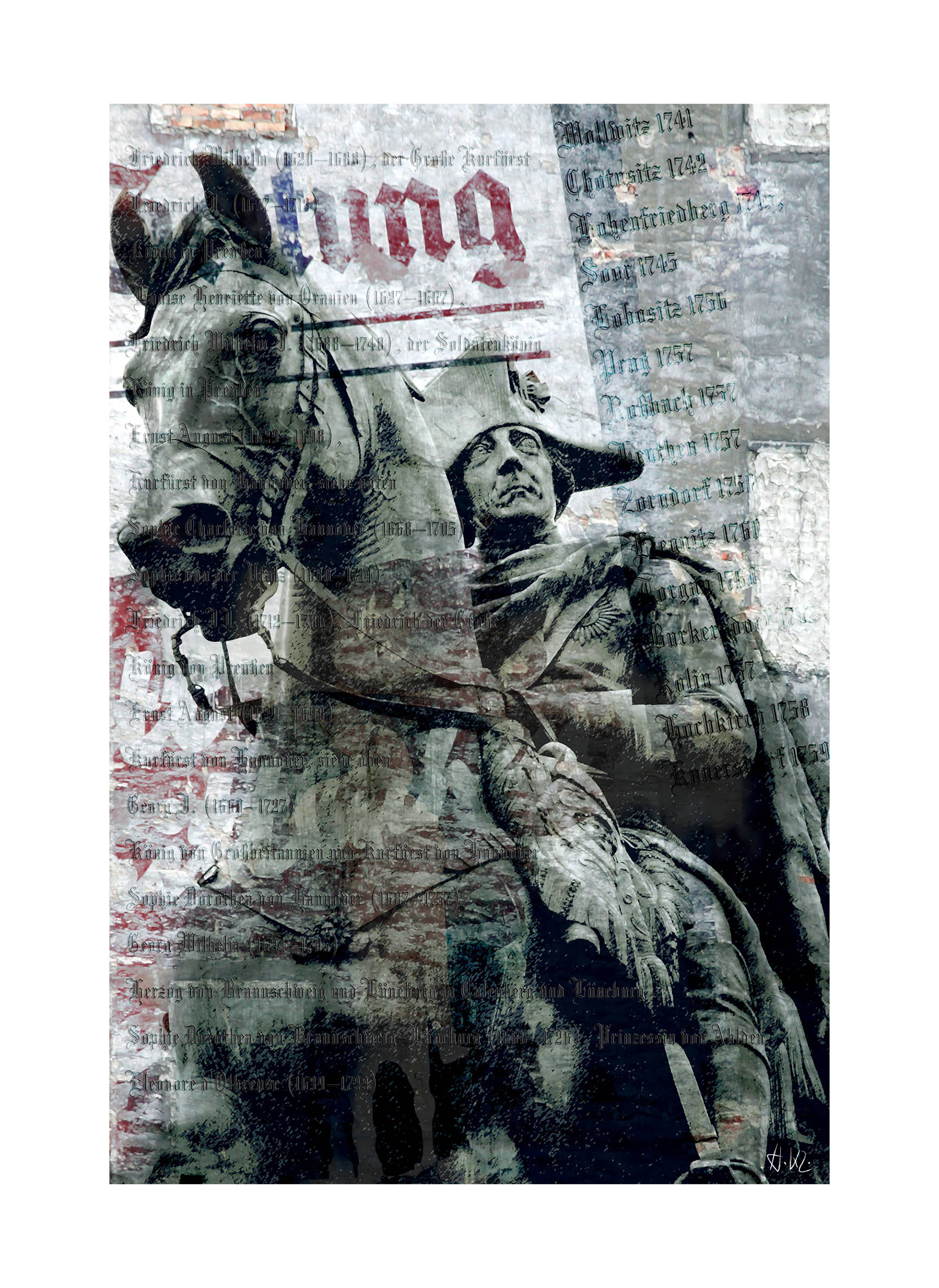 "Alter Fritz" - Fine Art Print - Heinz Kleim