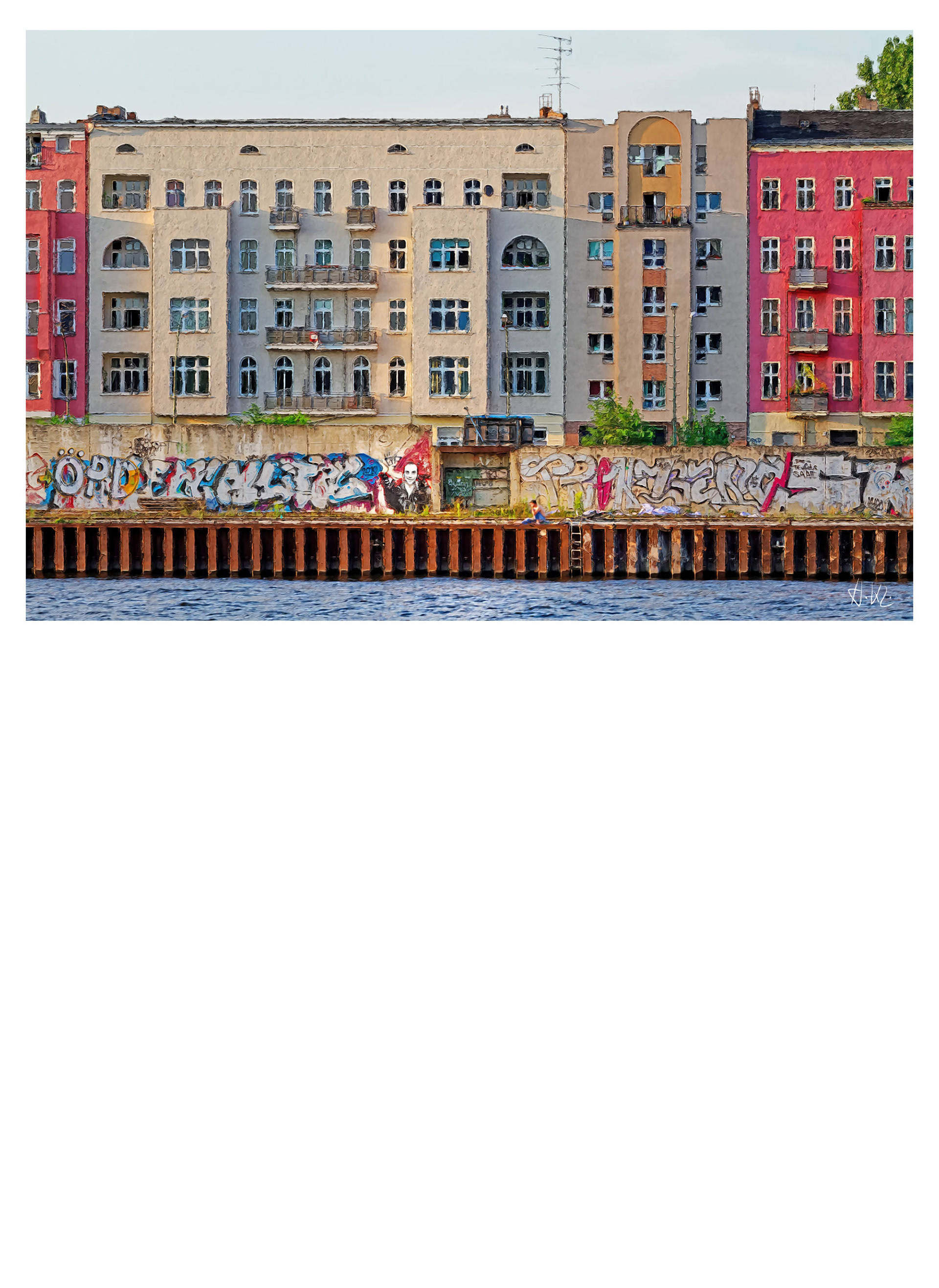 "Spreeufer Berlin" - Fine Art Print - Heinz Kleim