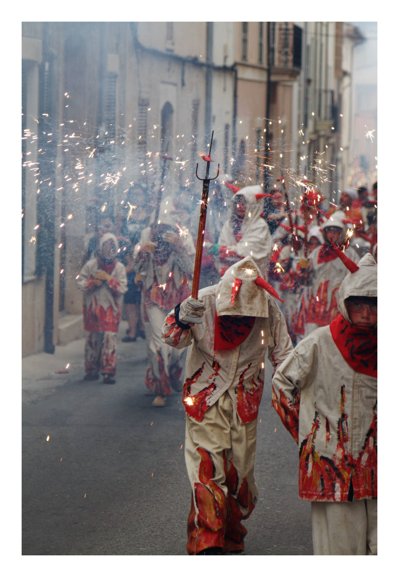 Feuerlauf (Correfoc) in Alaró auf Mallorca