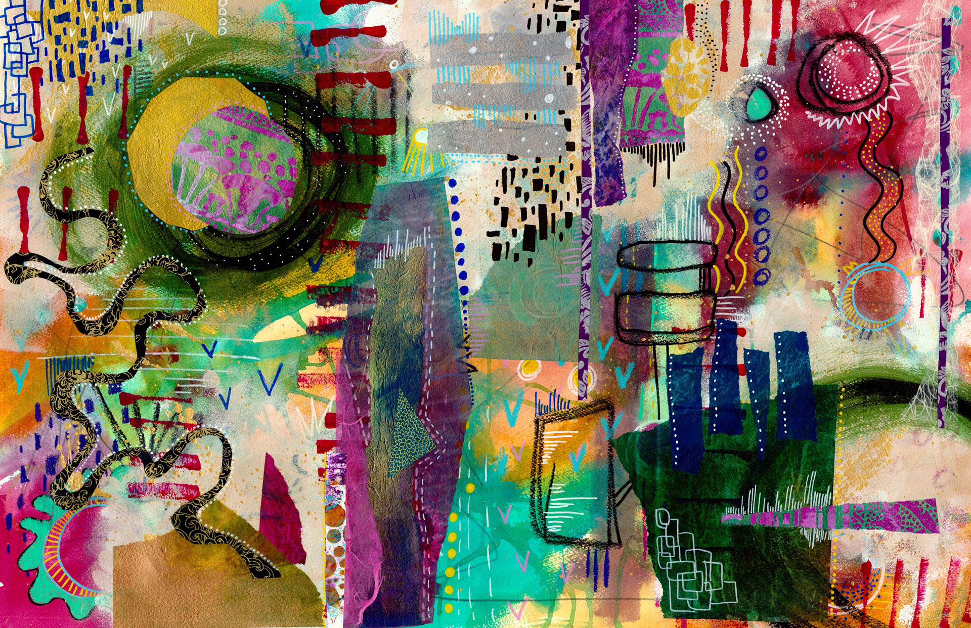 Planets, Books and Cities - SOLD