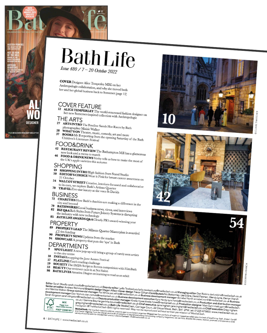 Contents Pg, Feature on Jane Austen