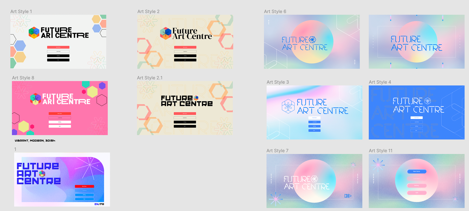 Intro Screen exploration