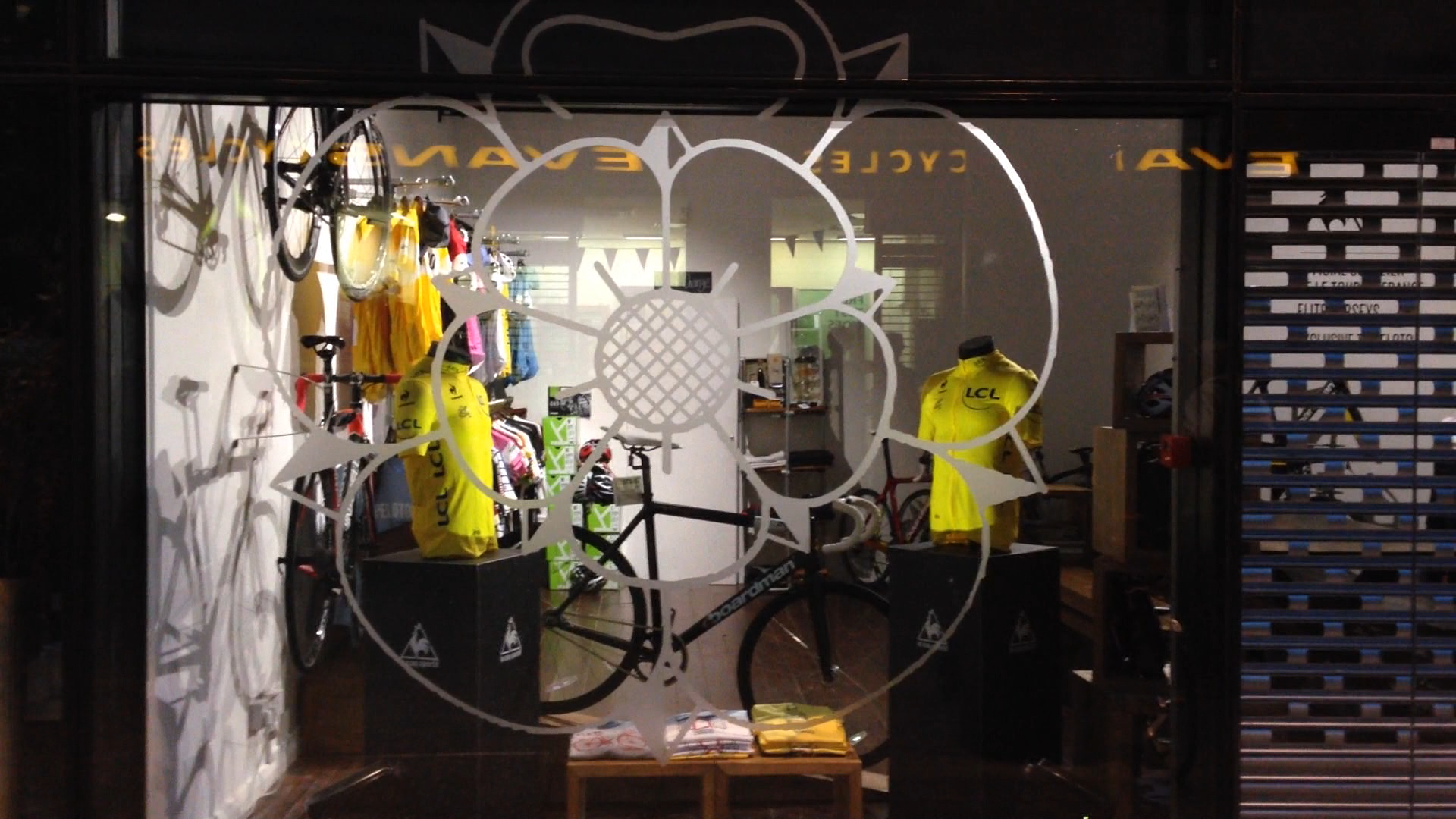 Mapped Jerseys on display