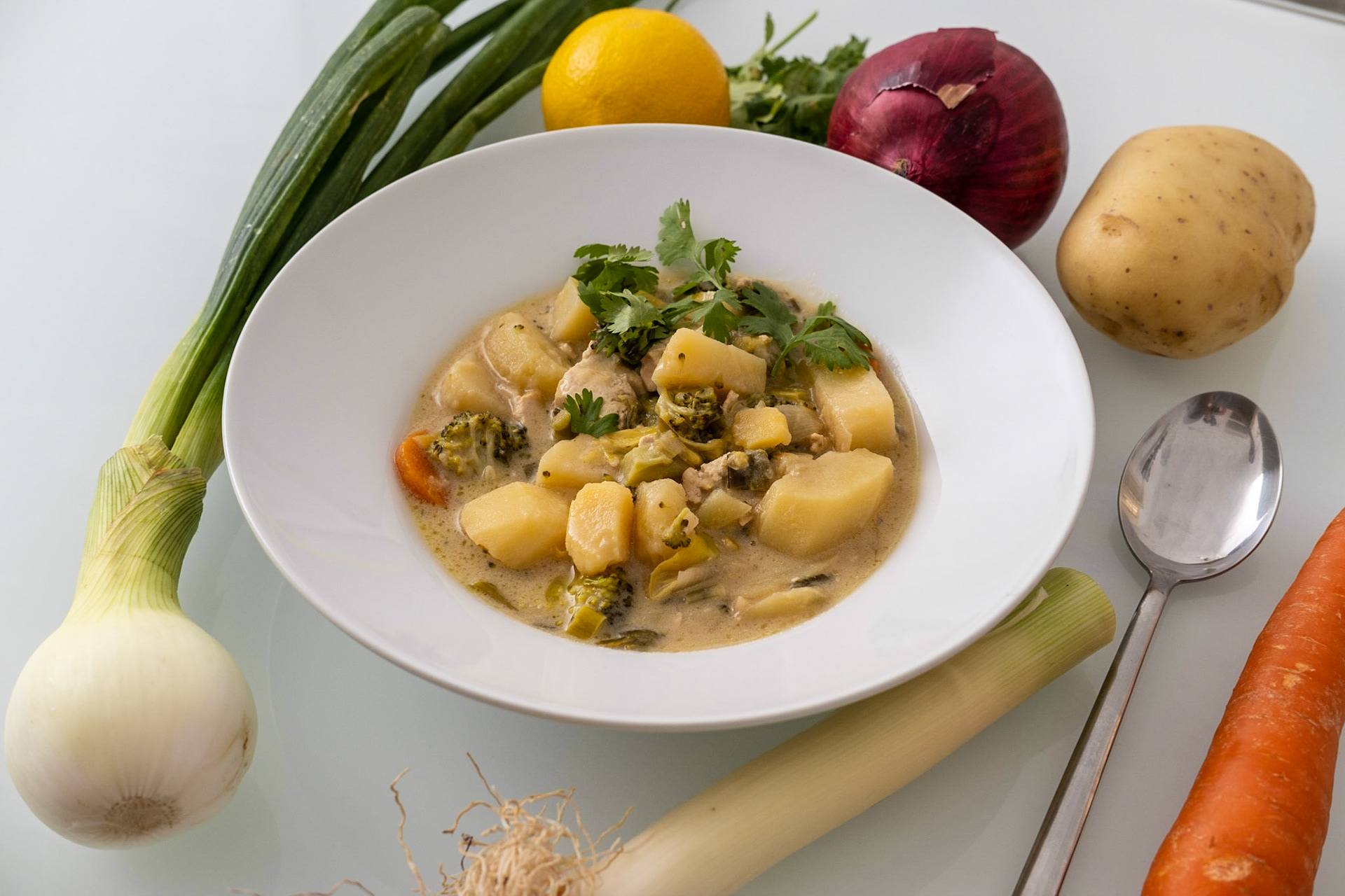 Curry tailandés de vegetales