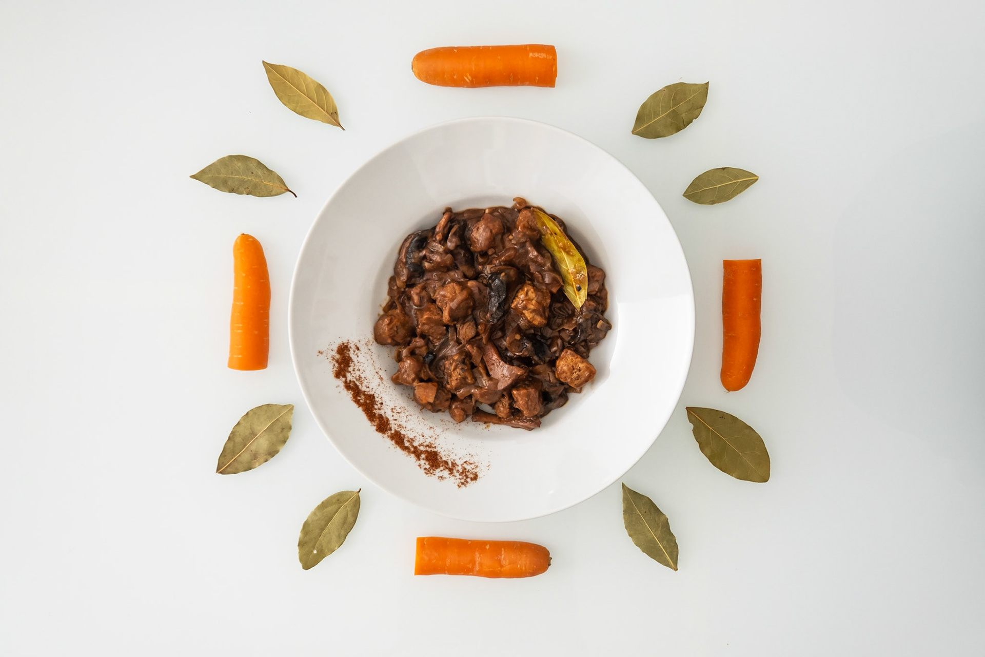 Bourguignon de setas y soja texturizada
