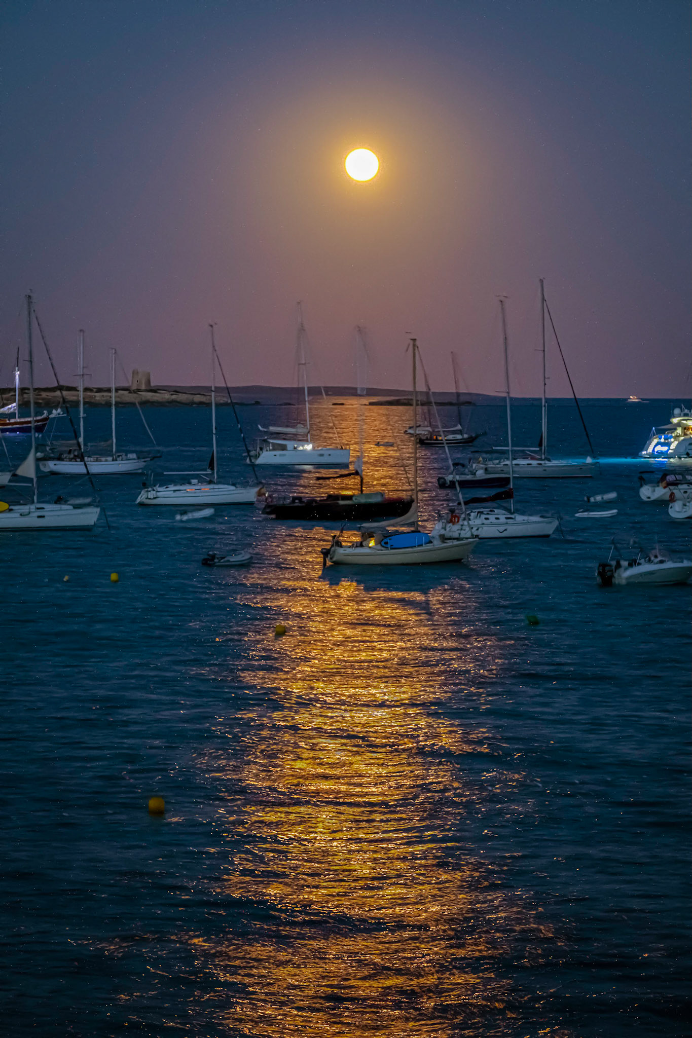 Luna llena en Ses Salines, Ibiza