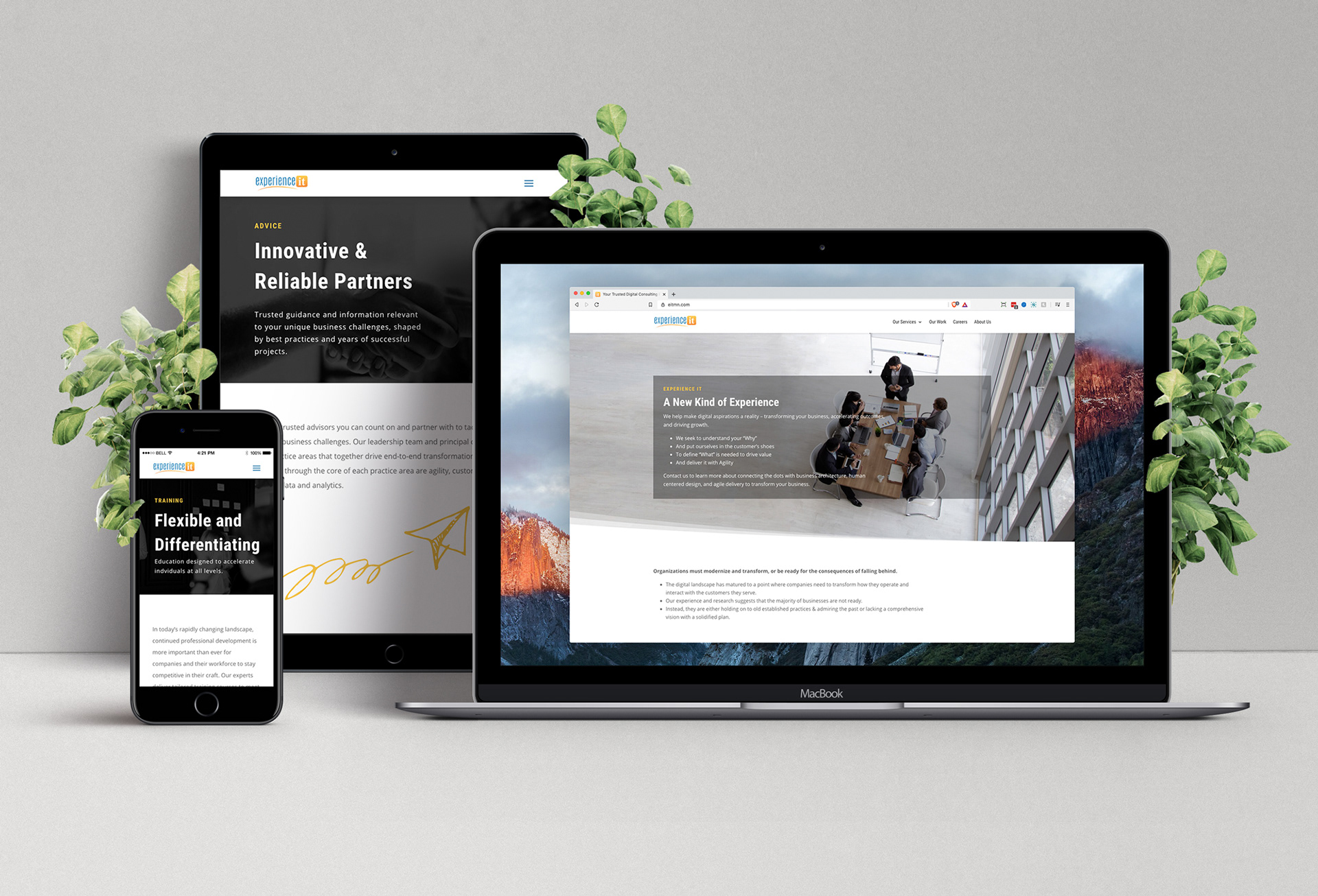 ExperienceIT responsive website