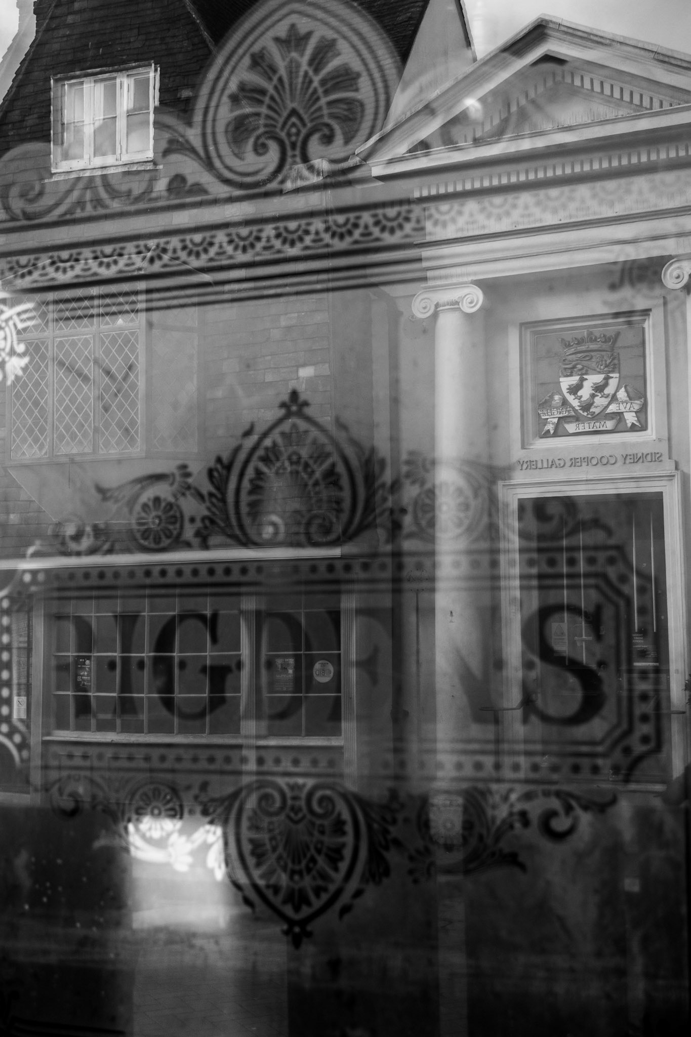 Window of the Black Griffin pub, St Peter's Street