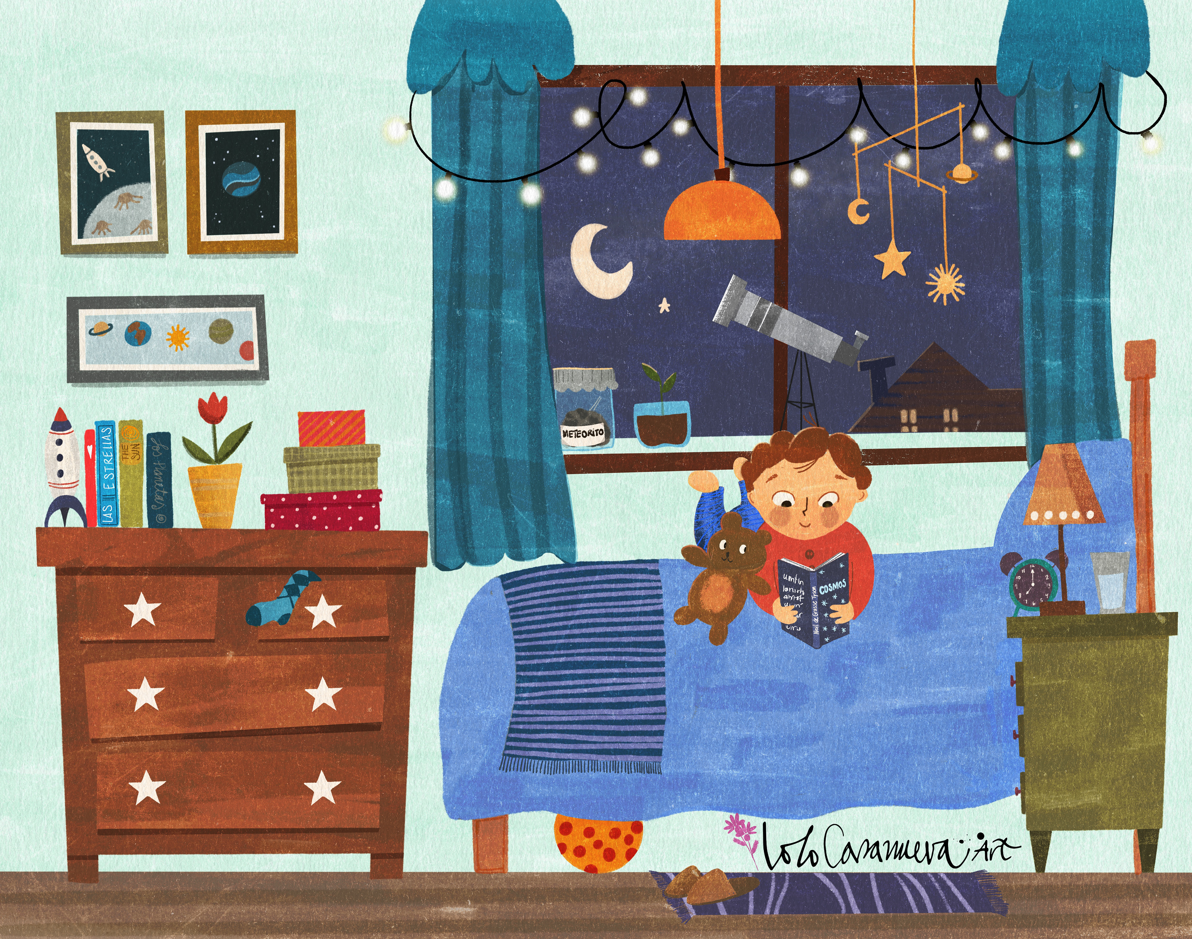 Ilustración basada en tutorial de Maddy Vian, Doméstika.