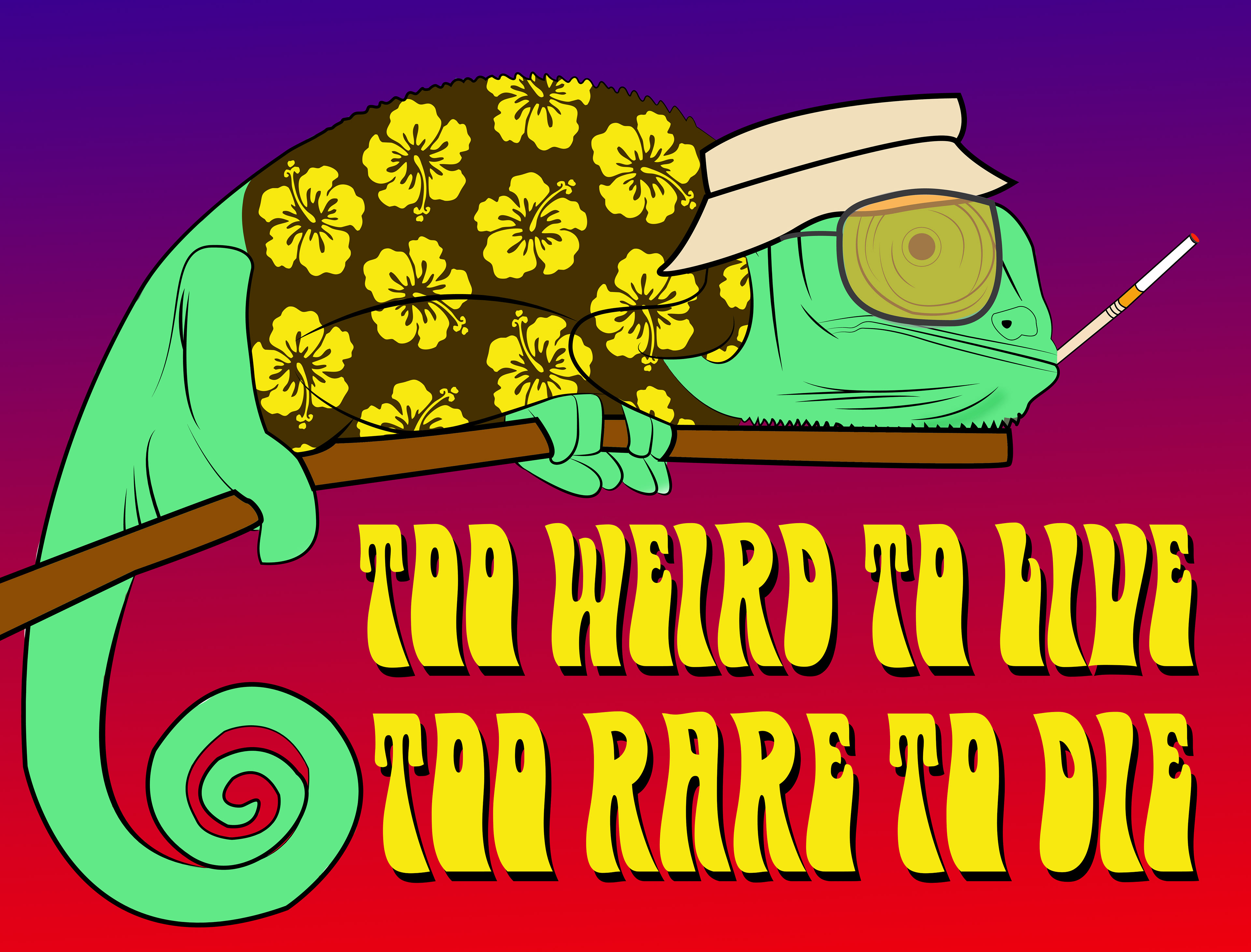 An illustration inspired by Fear and Loathing in Las Vegas.