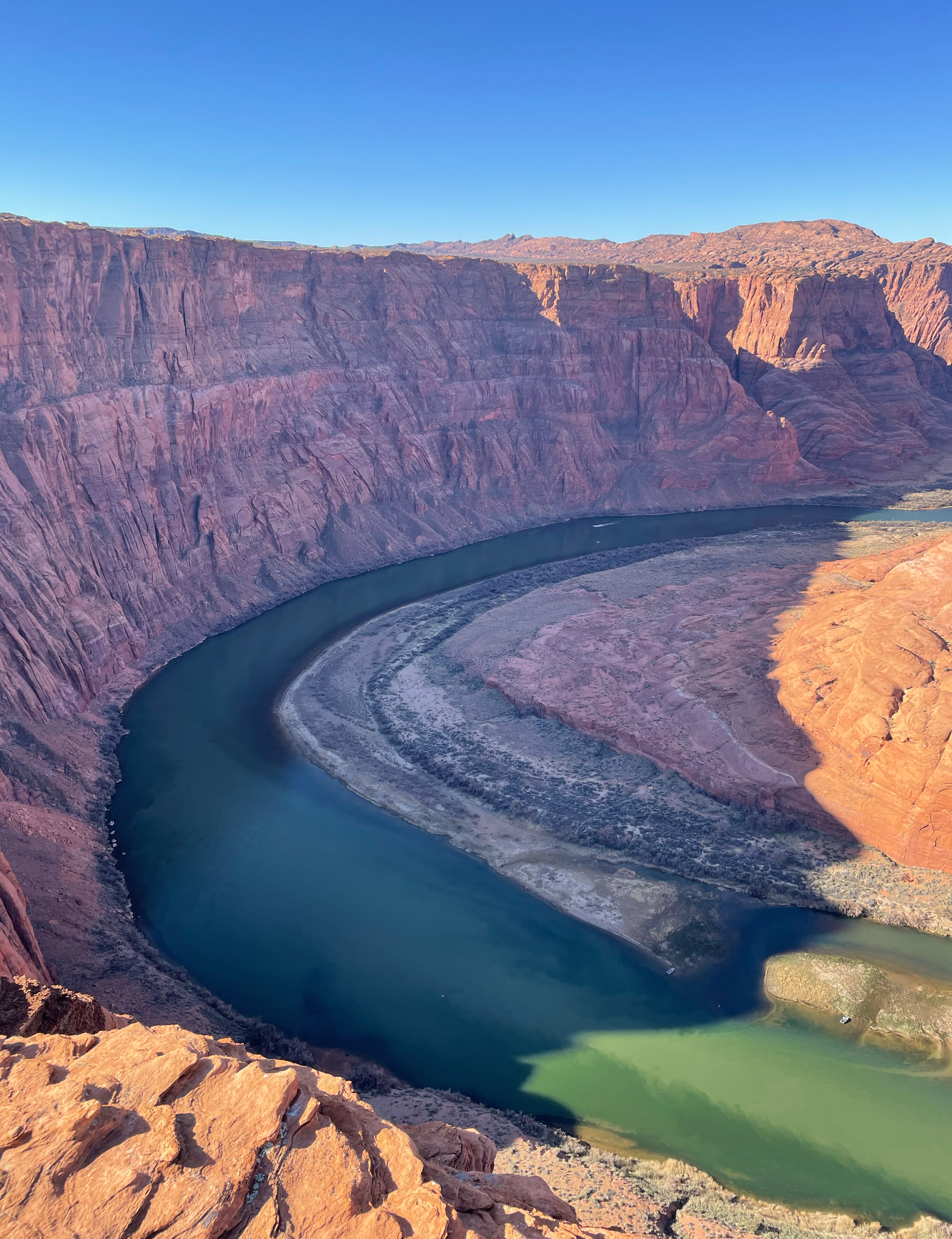 The left arm of Horseshoe Bend