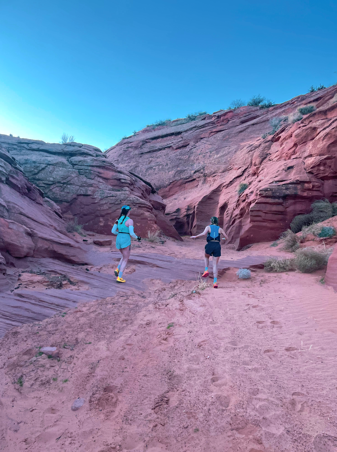 Our first wrong turn, though it did allow us to glimpse a slot canyon.
