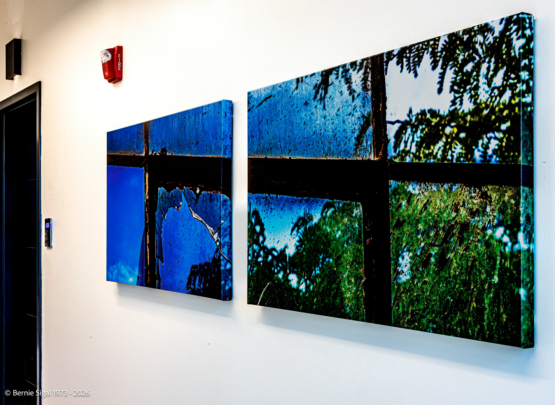 Graphics Arts Building, Dayton, OH  -canvas diptych artwork artwork