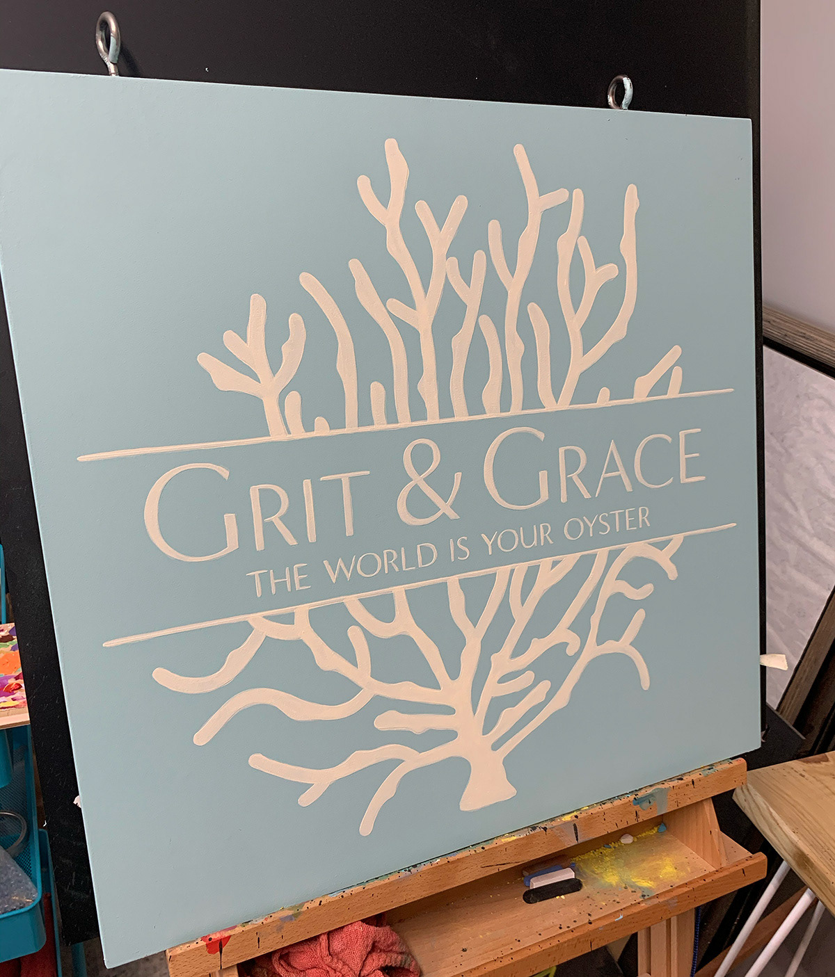 Grit and Grace sign blade