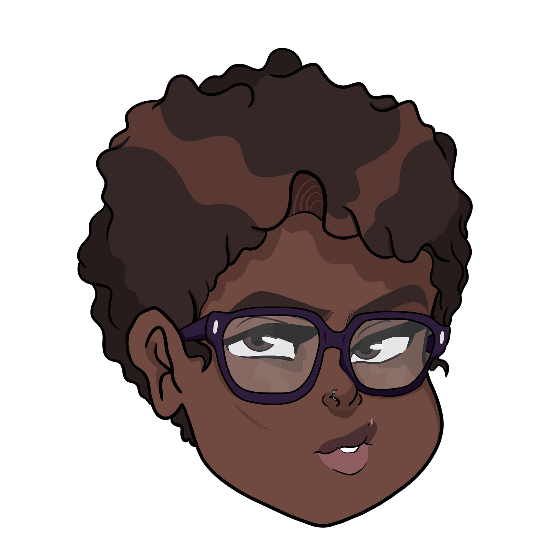 Self portrait with glasses