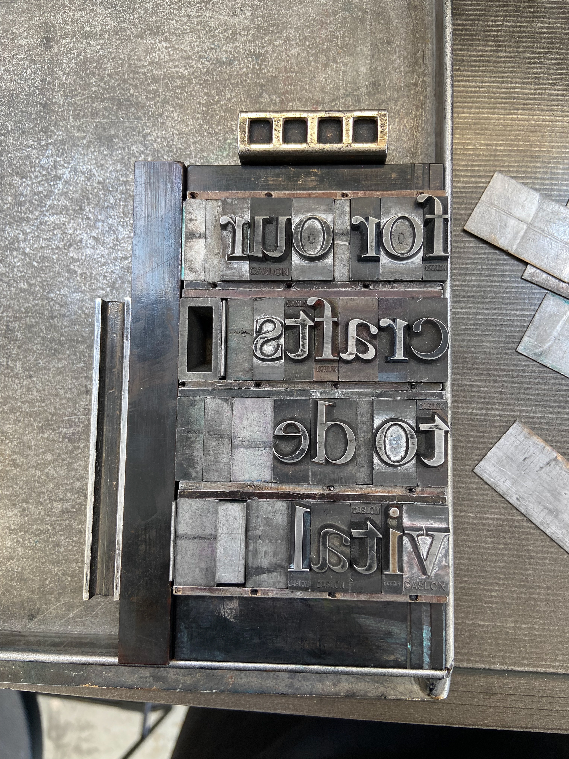 Letterpress lead type