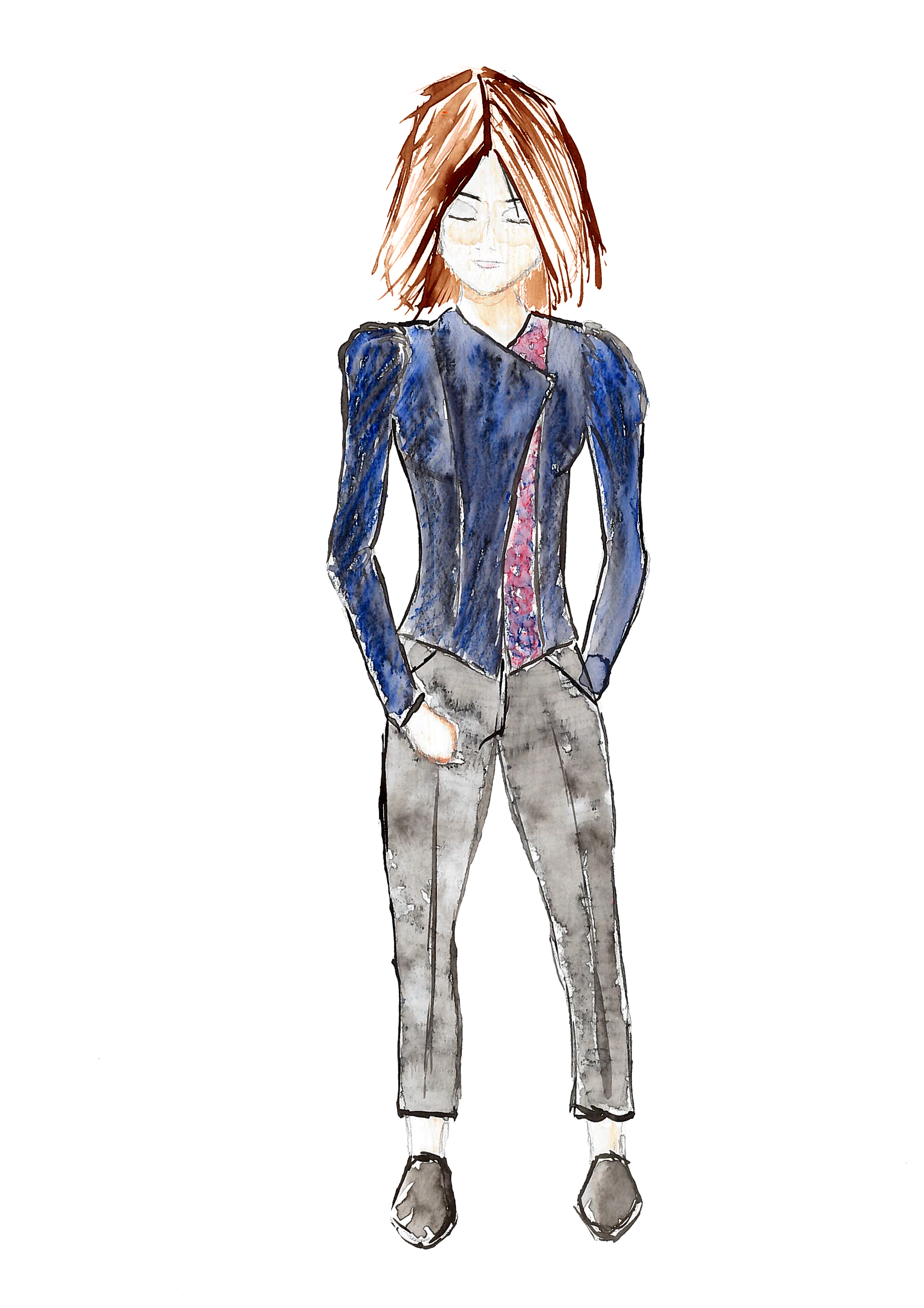 A Depressed Business Girl