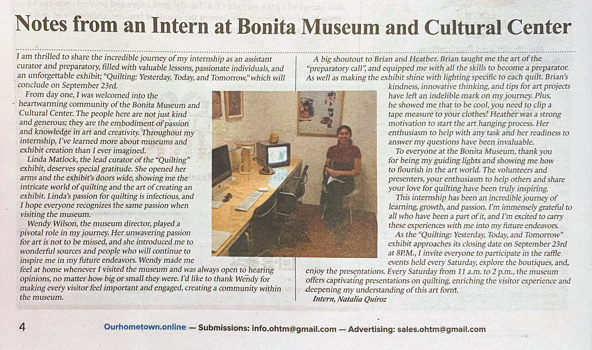 Bonita, Banner Design