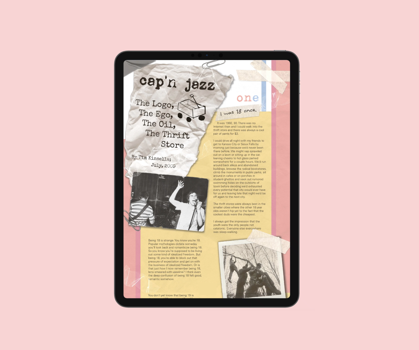 Cap'n Jazz Layout Design