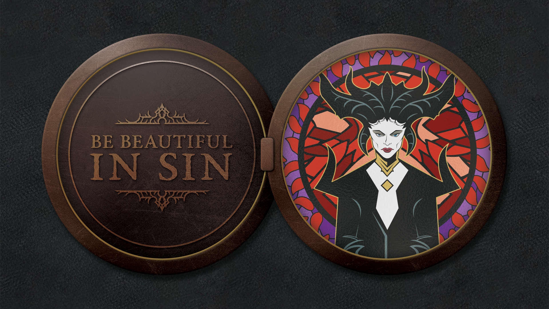 When the pin is opened, it reveals an illustration of Lilith and a message from her.