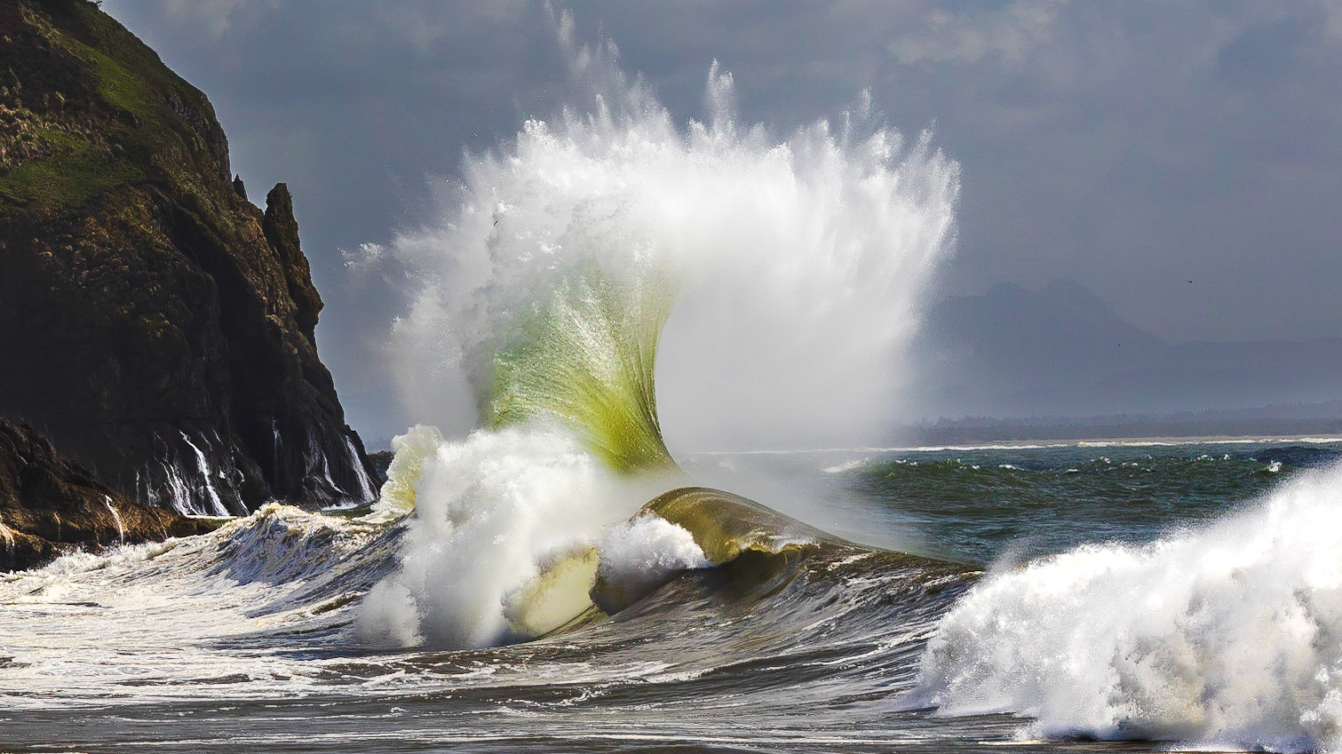 Another Splash at Cape Disappointment, WA