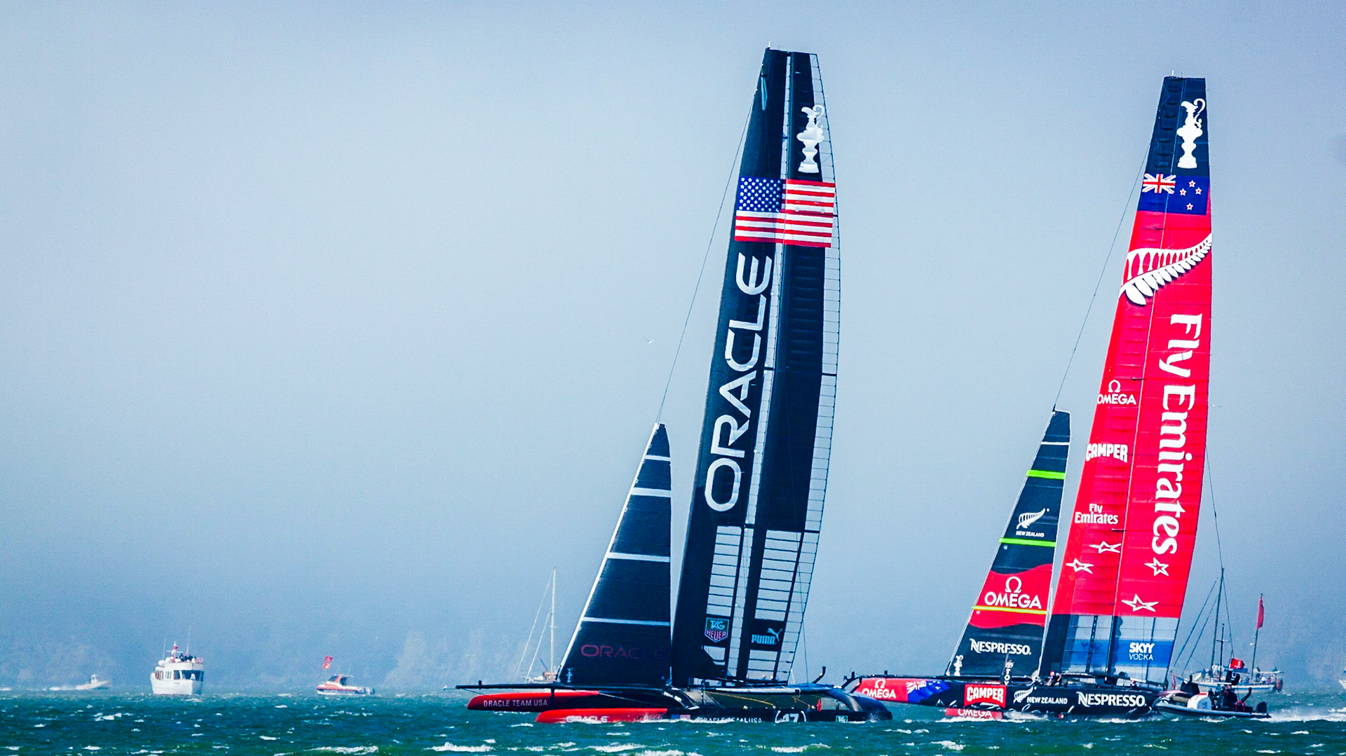 Oracle vs Emirates during the 34th challenge match for the coveted America's cup. (2013)