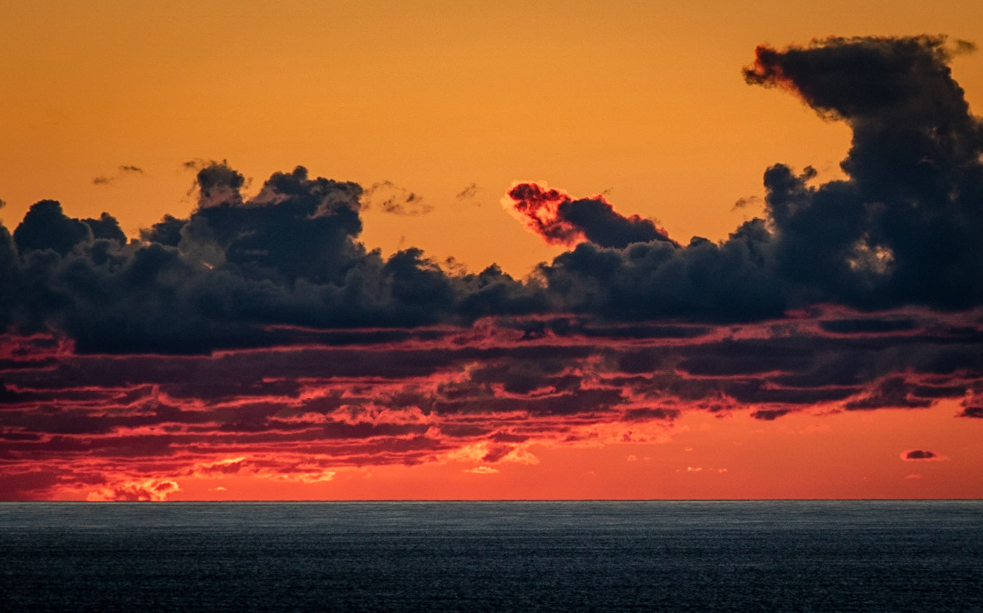 Sunset over the Pacific from Southerrn Washington