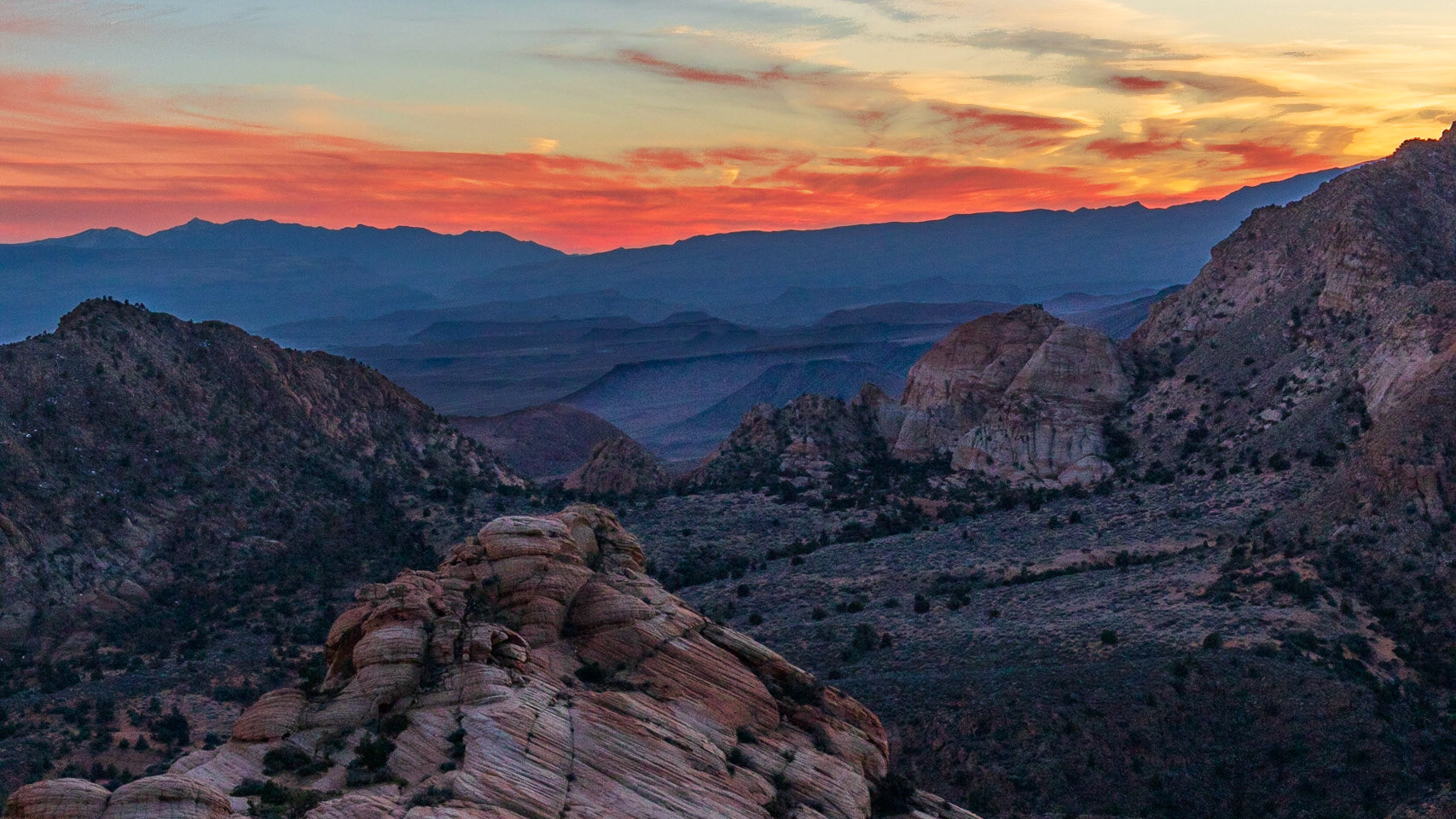 From the Candy Cliffs at Yantz Flats