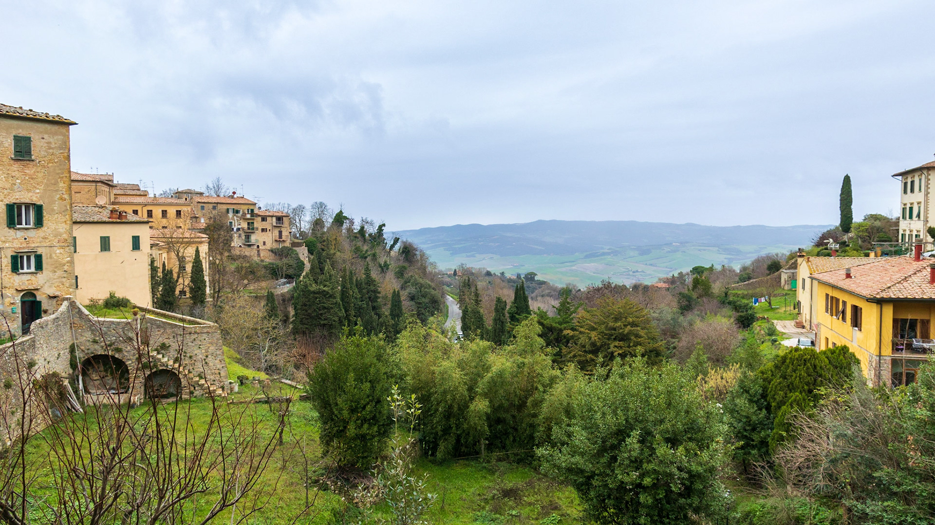 Looking West from the top of the stairs