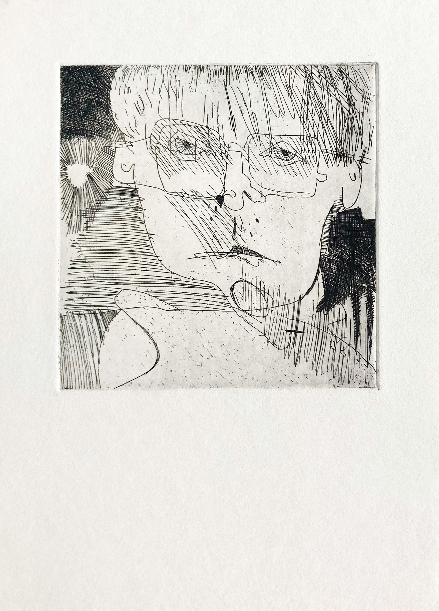 AUTOPORTRET NR 1   |   15×15,5   |   akwaforta   |   150 zł