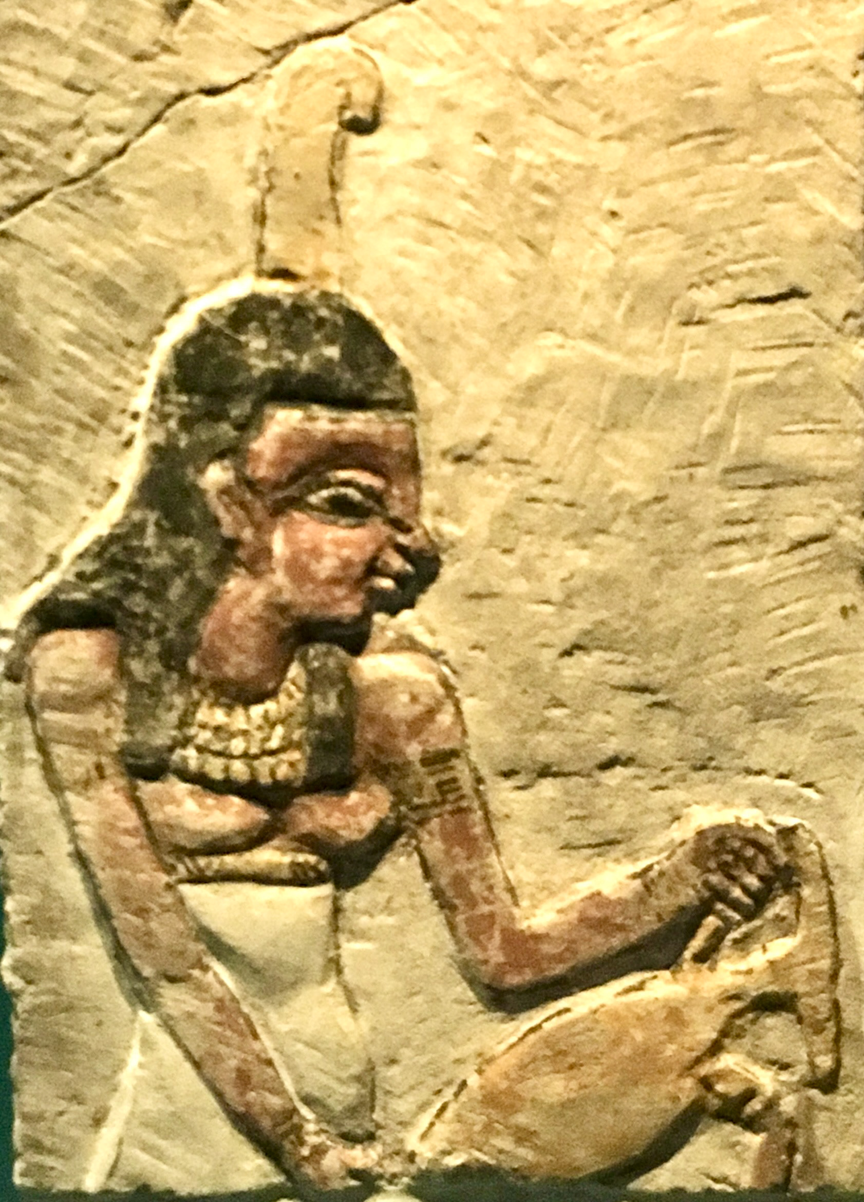 Ma’at on a small plaque in the Nubia Museum, Aswan.