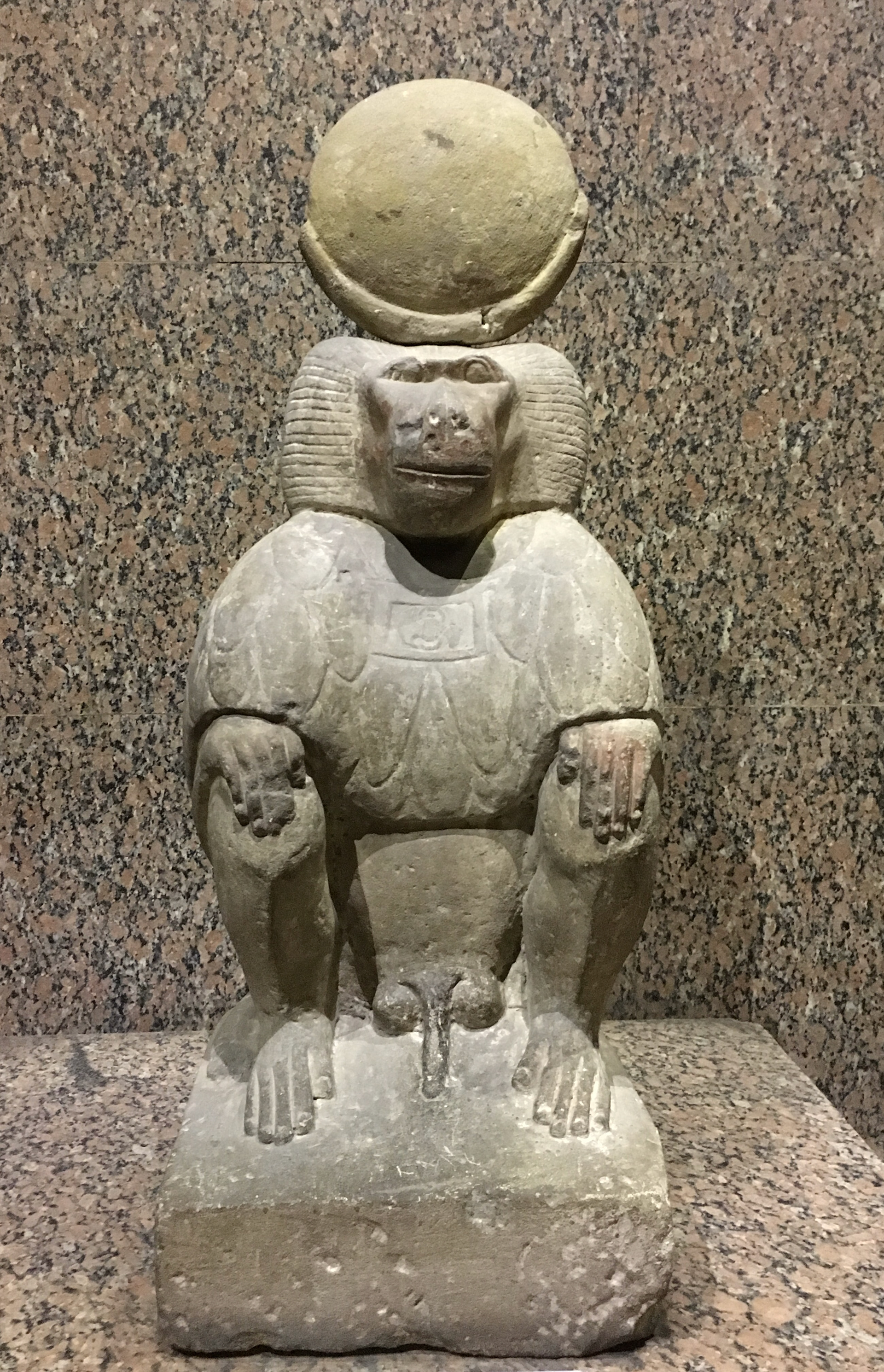 Djehuti as baboon. Nubian Museum, Aswan, Egypt.