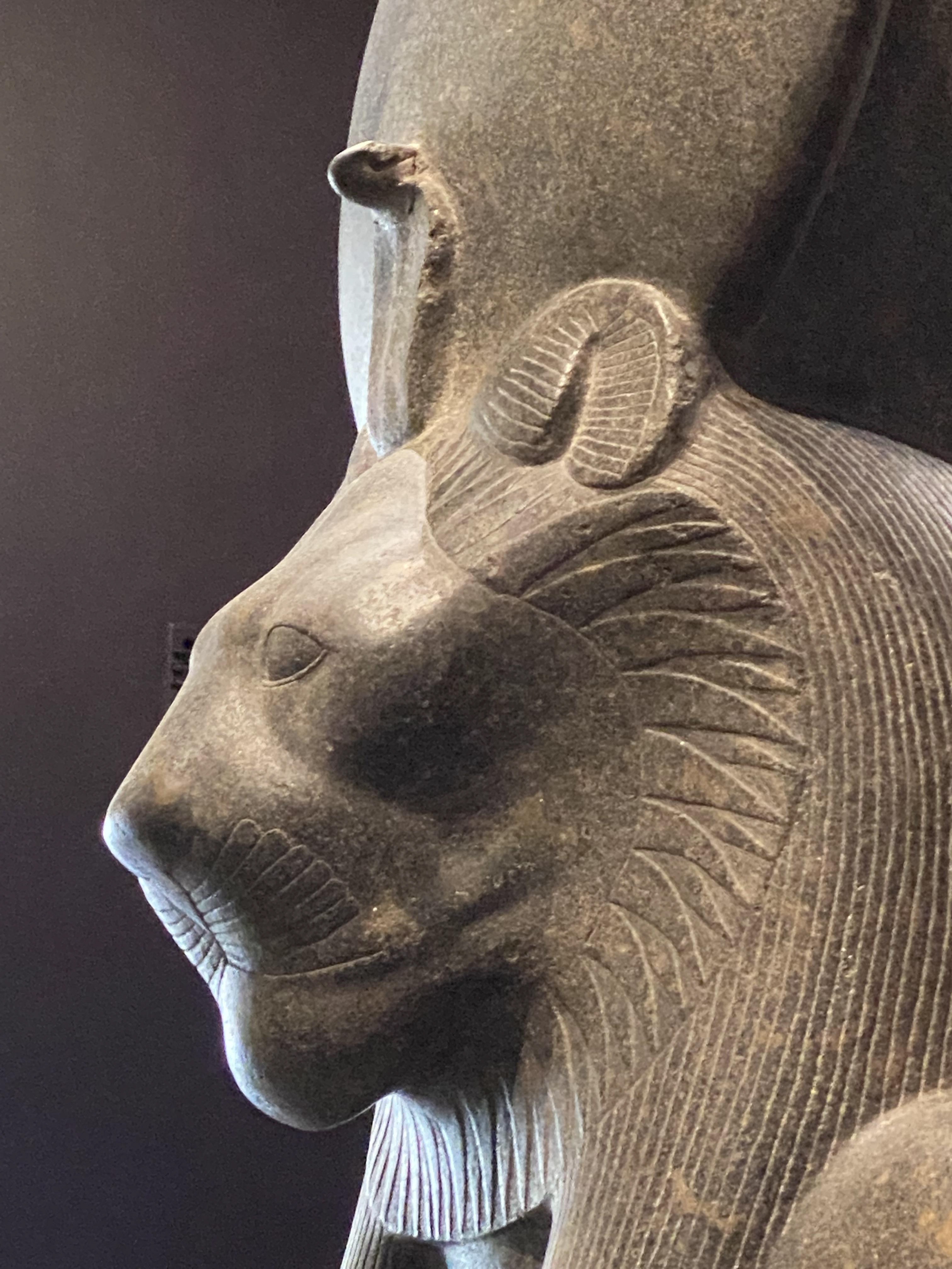 Sekhmet traveling with a Nefatari exhibit while in Portland, Oregon.