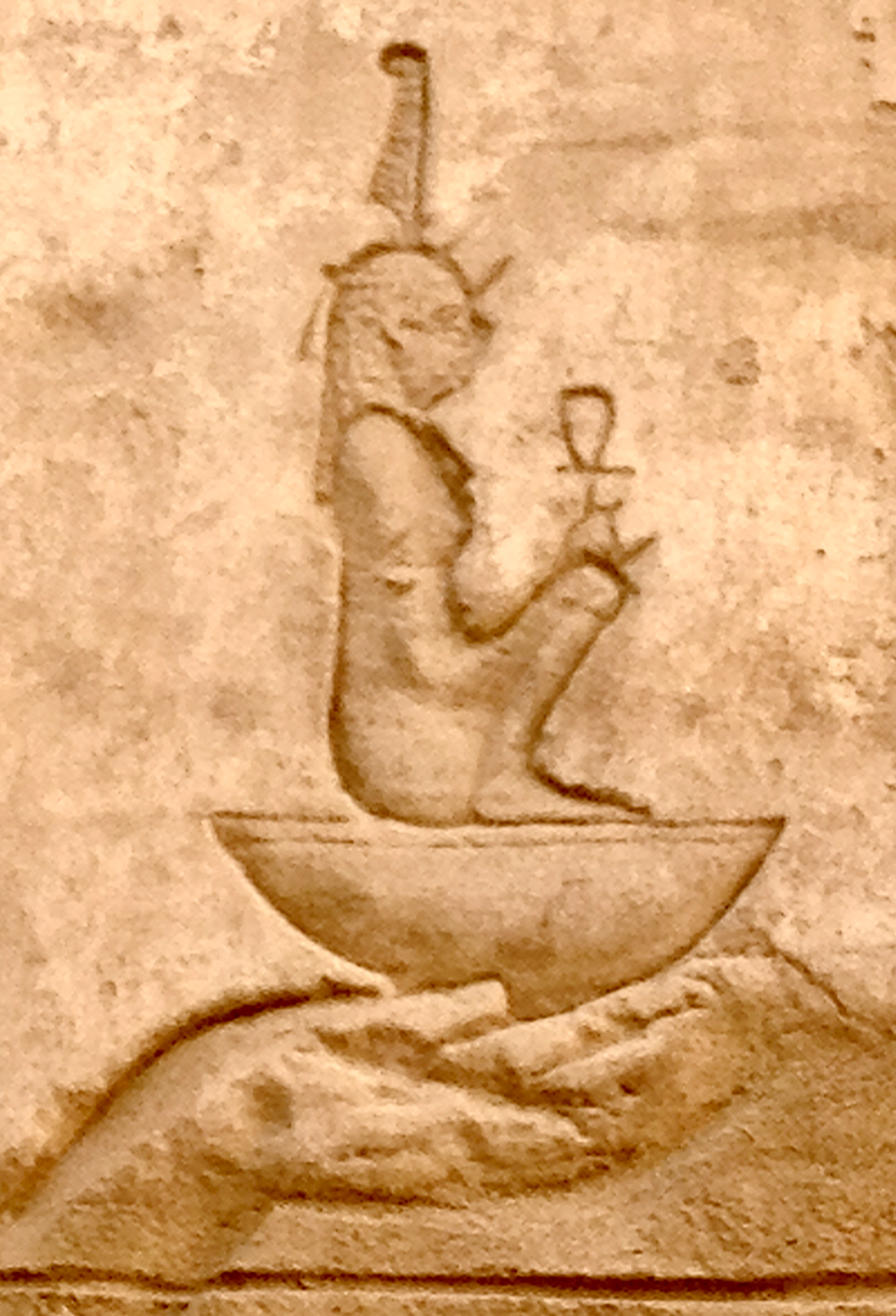 Offering Ma’at on temple wall  at Karnak Luxor, Egypt