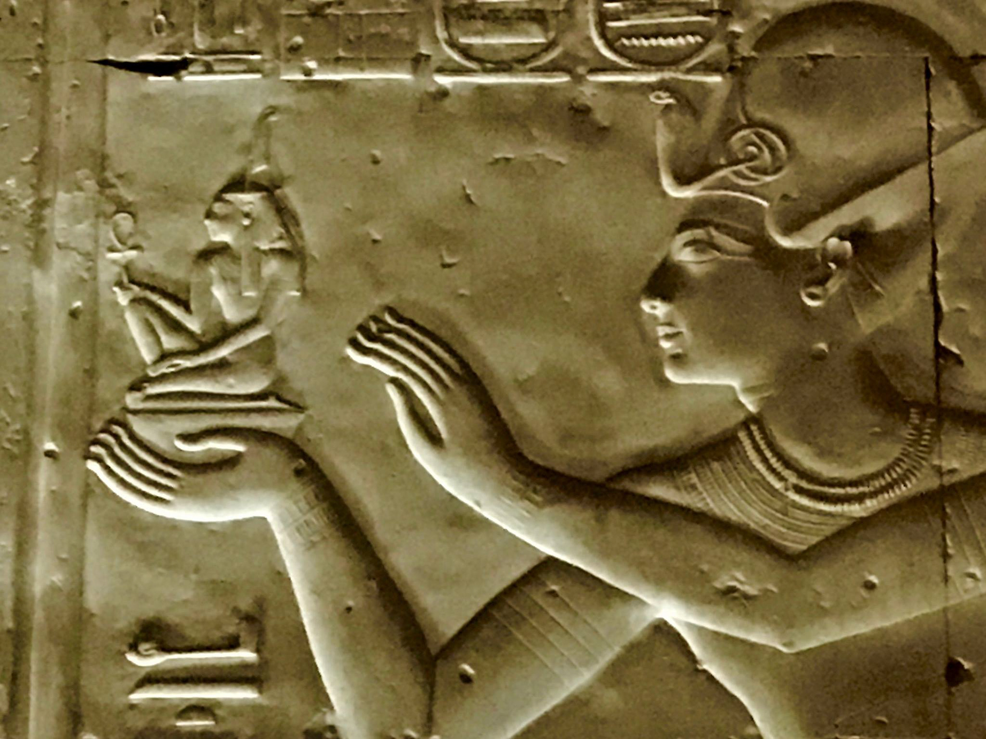 Seti I offering Ma’at, Abydos, Egypt