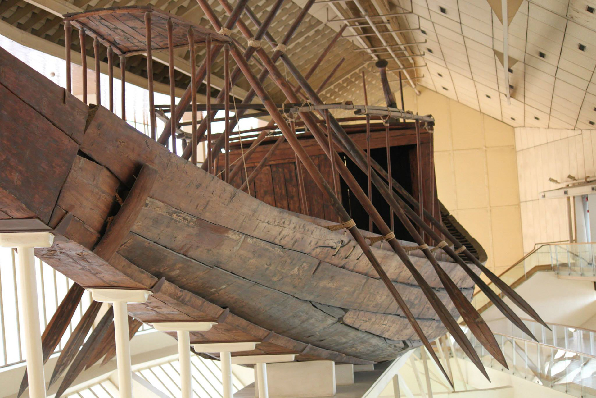 - An example of an Ancient Egyptian Boat from the Nubian Museum in Aswan.