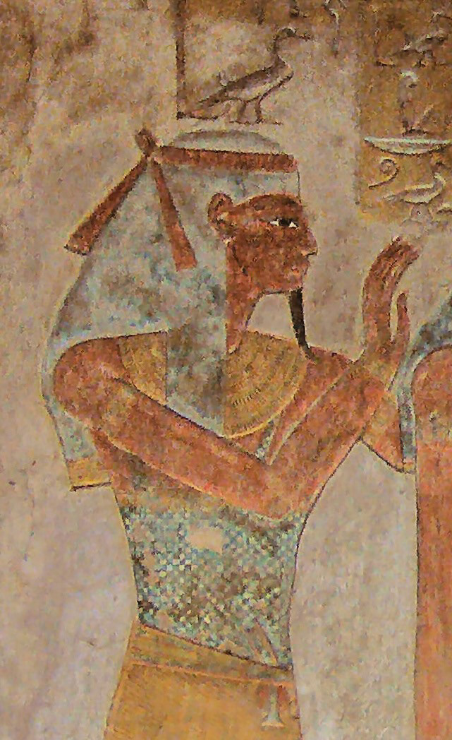 Geb in Tomb KV14 in the Valley of the Kings by kairoinfo4u. Creative Common © BY-SA 2.0 via Wikimedia Commons.