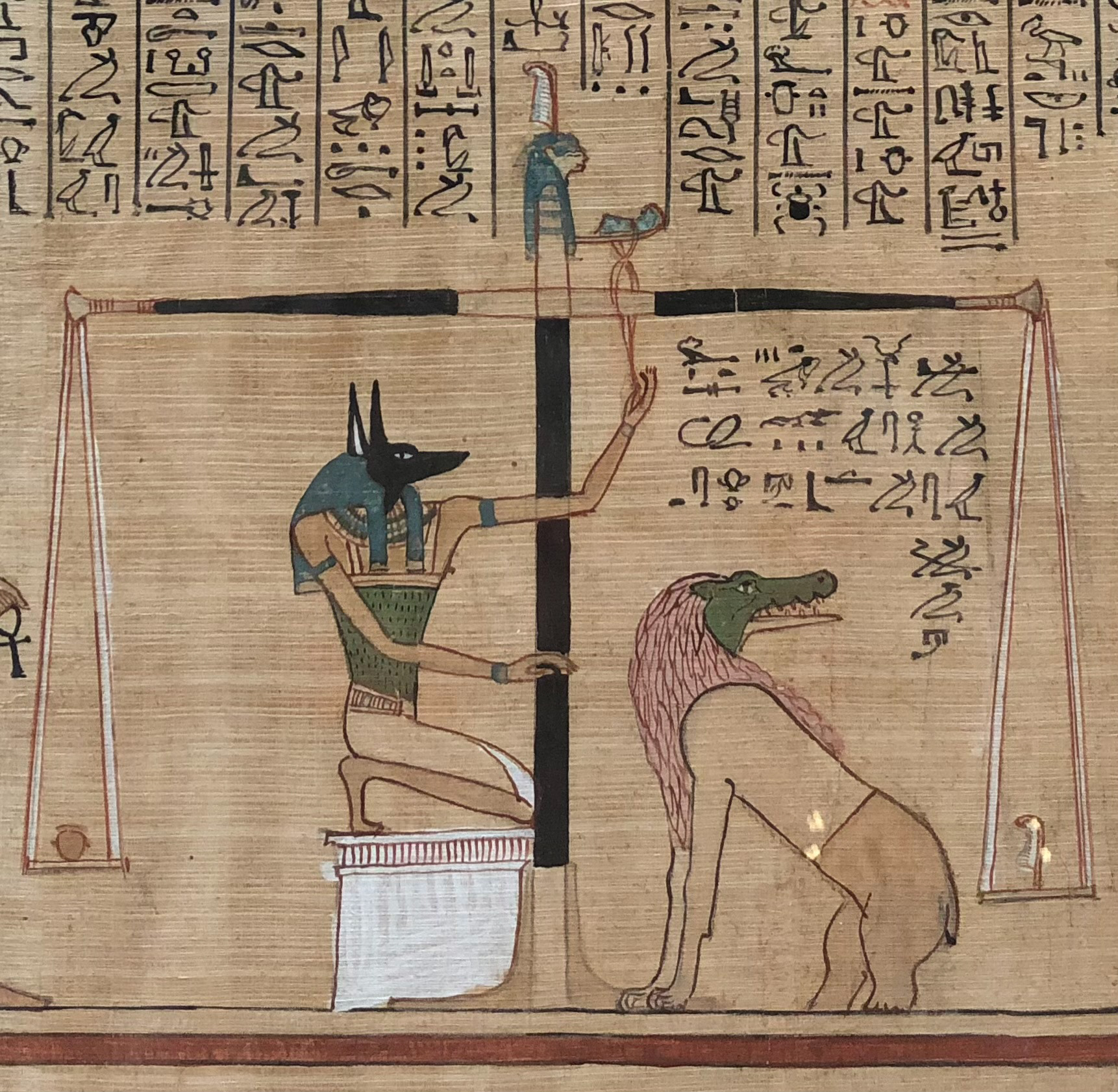 Scales of Ma’at from the Papyrus of Henefer.