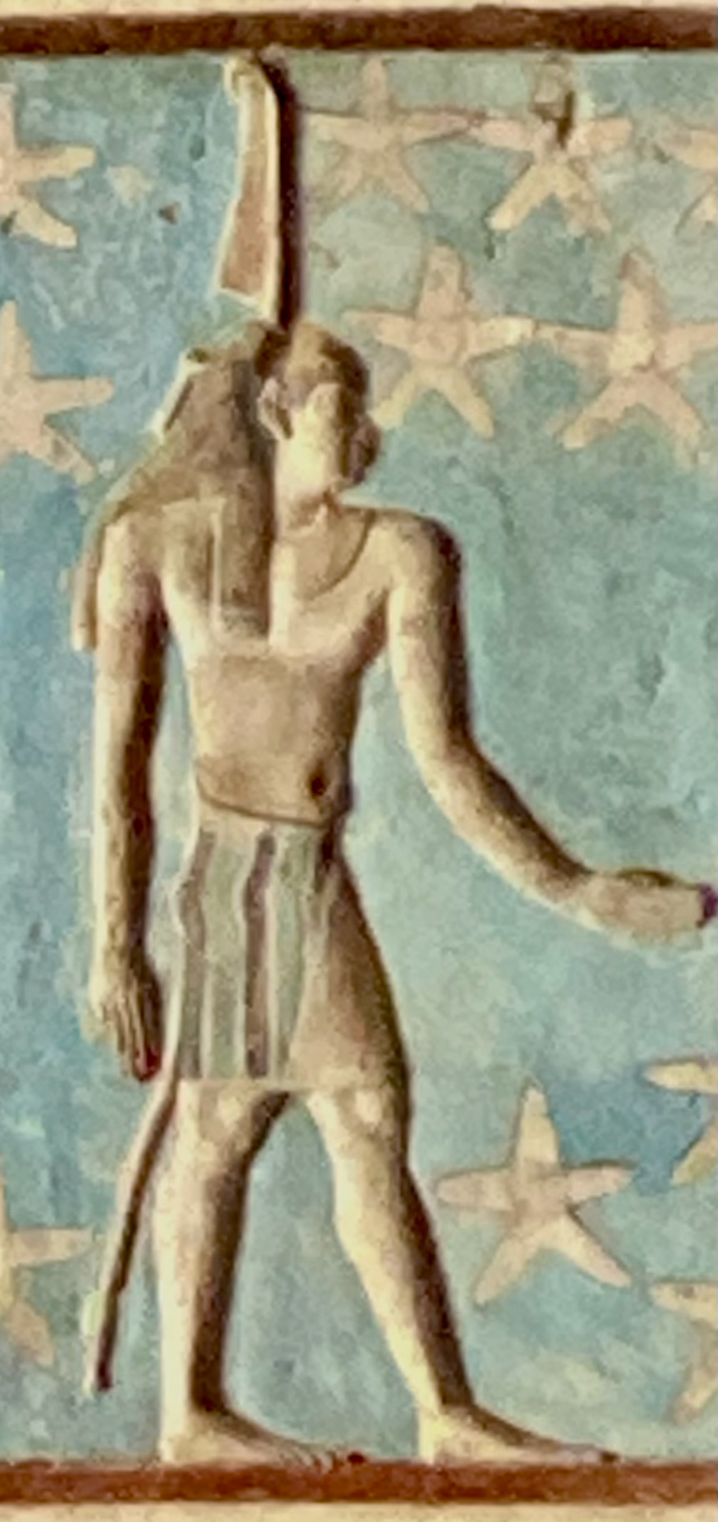 Shu on the ceiling of Dendera Temple