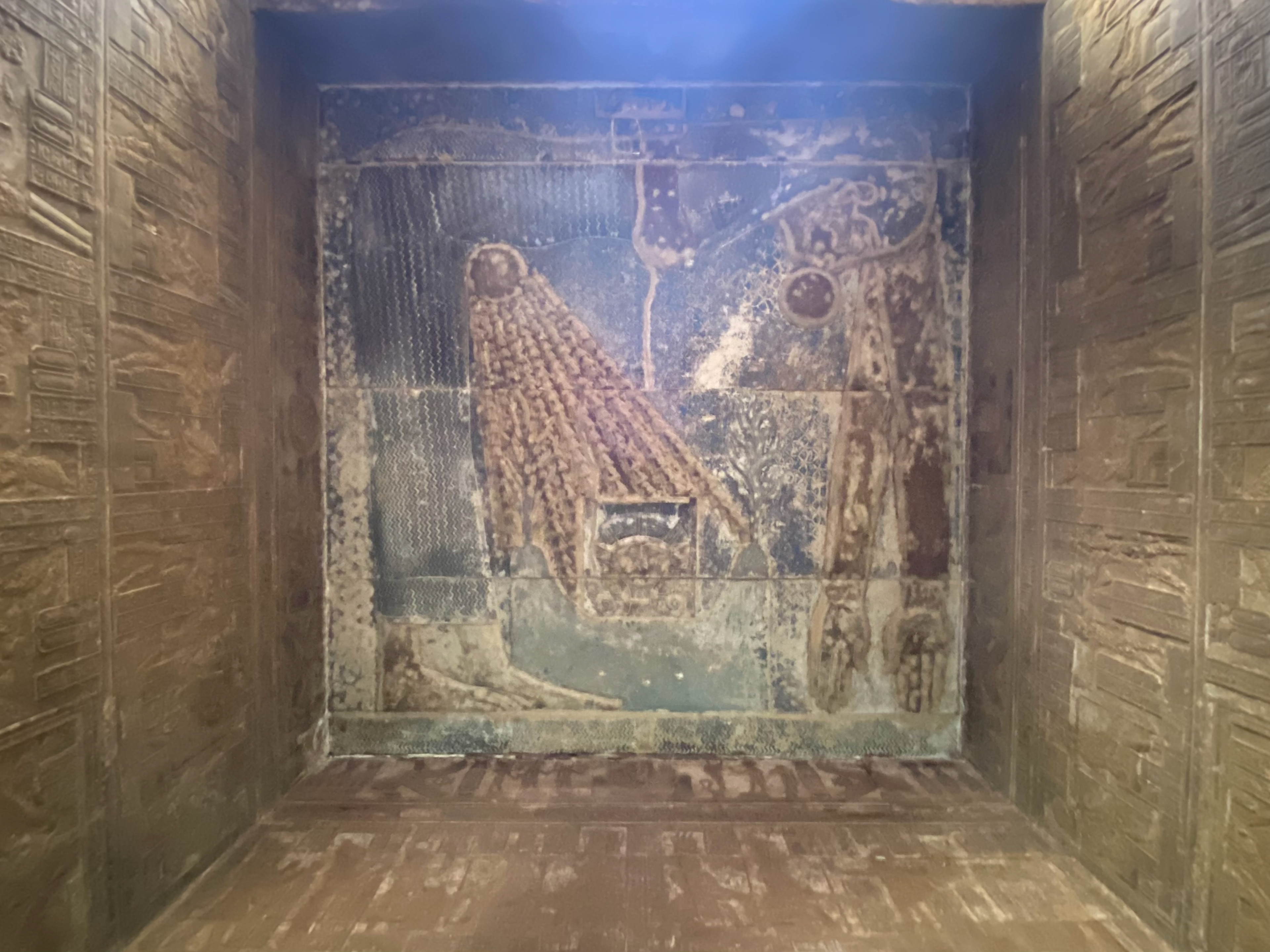 Nuit on the ceiling of a side chapel at Edfu Temple, Egypt.