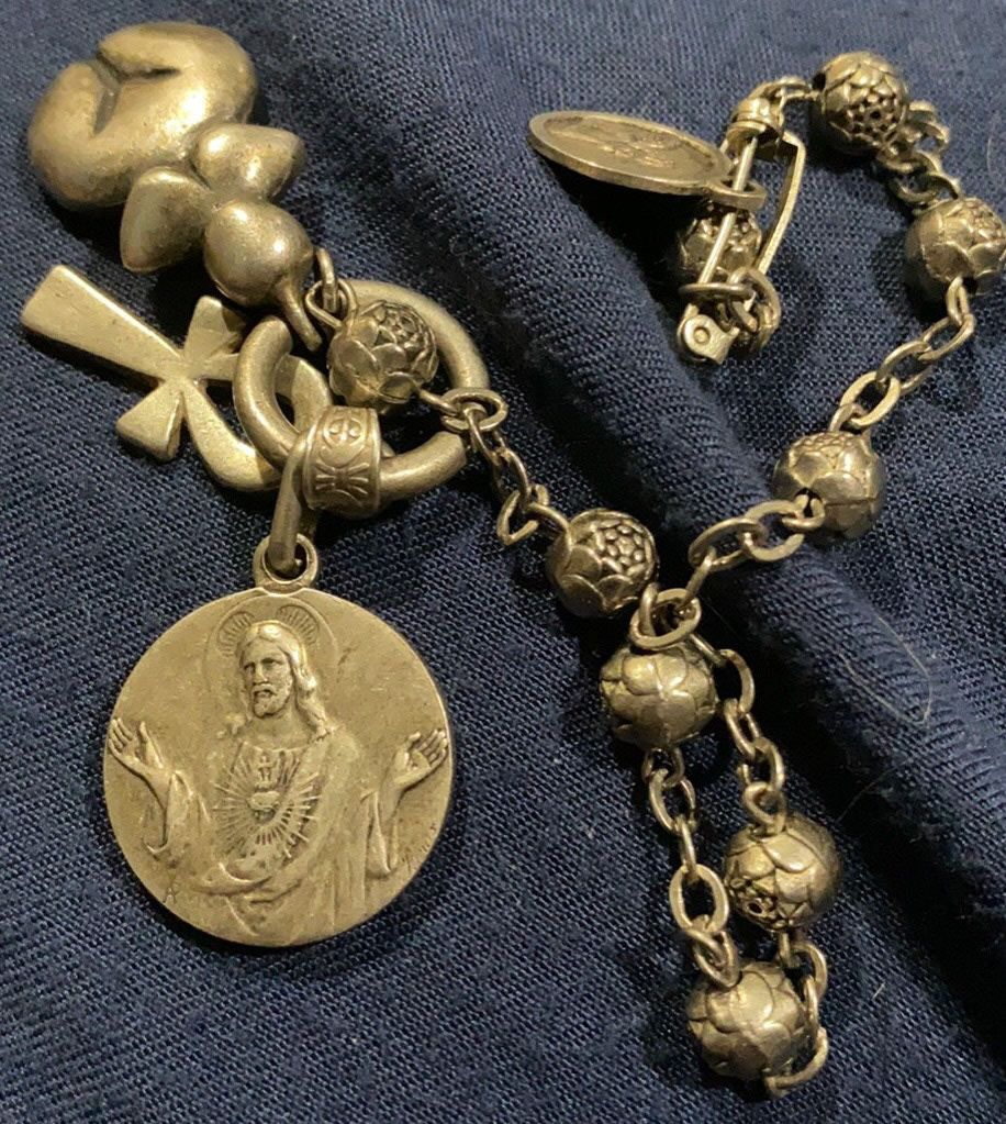 The Rosary from the Redwoods: I added the Ancient Mother and Ankh.