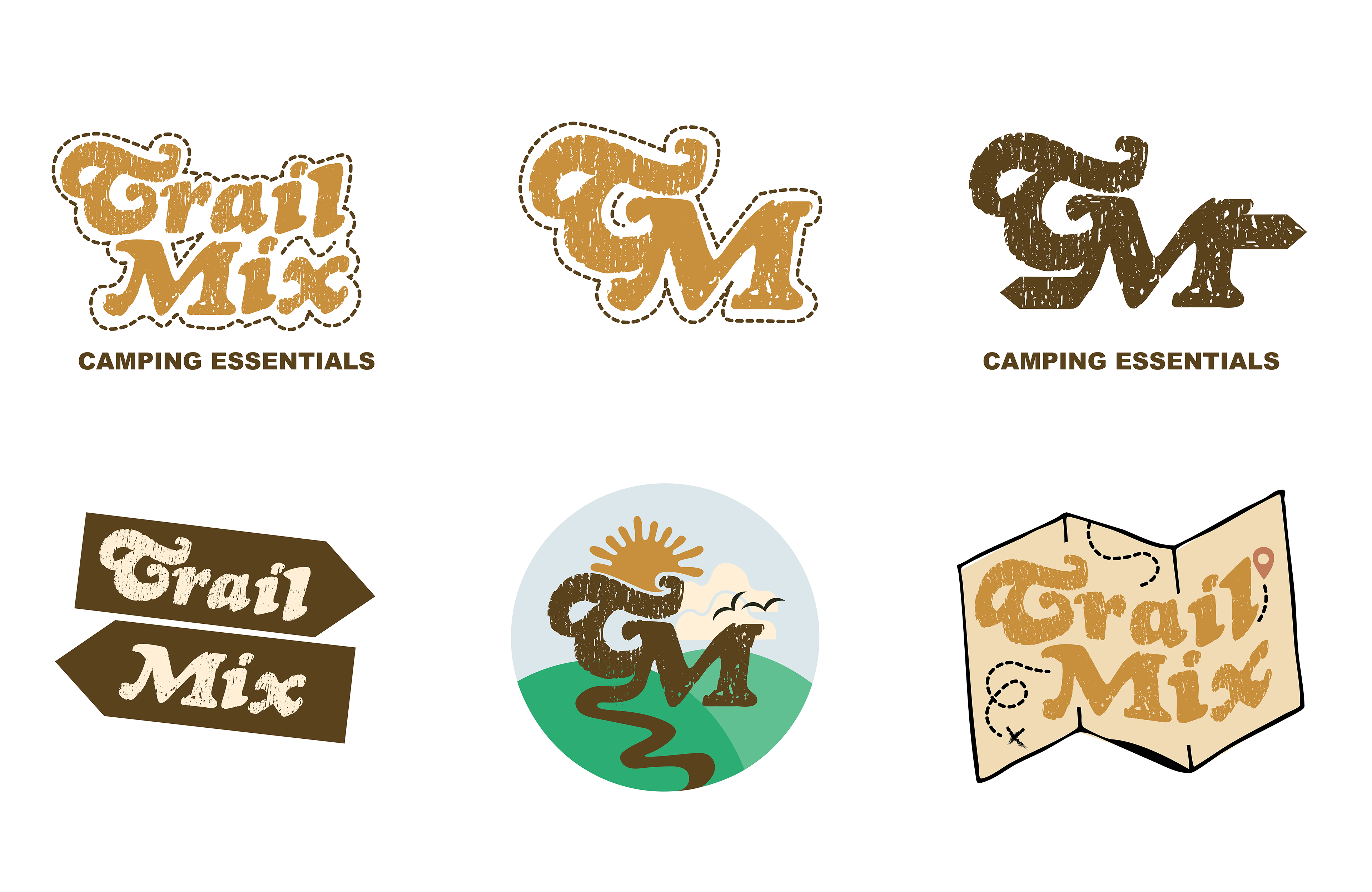 Six Rough Logo Concepts