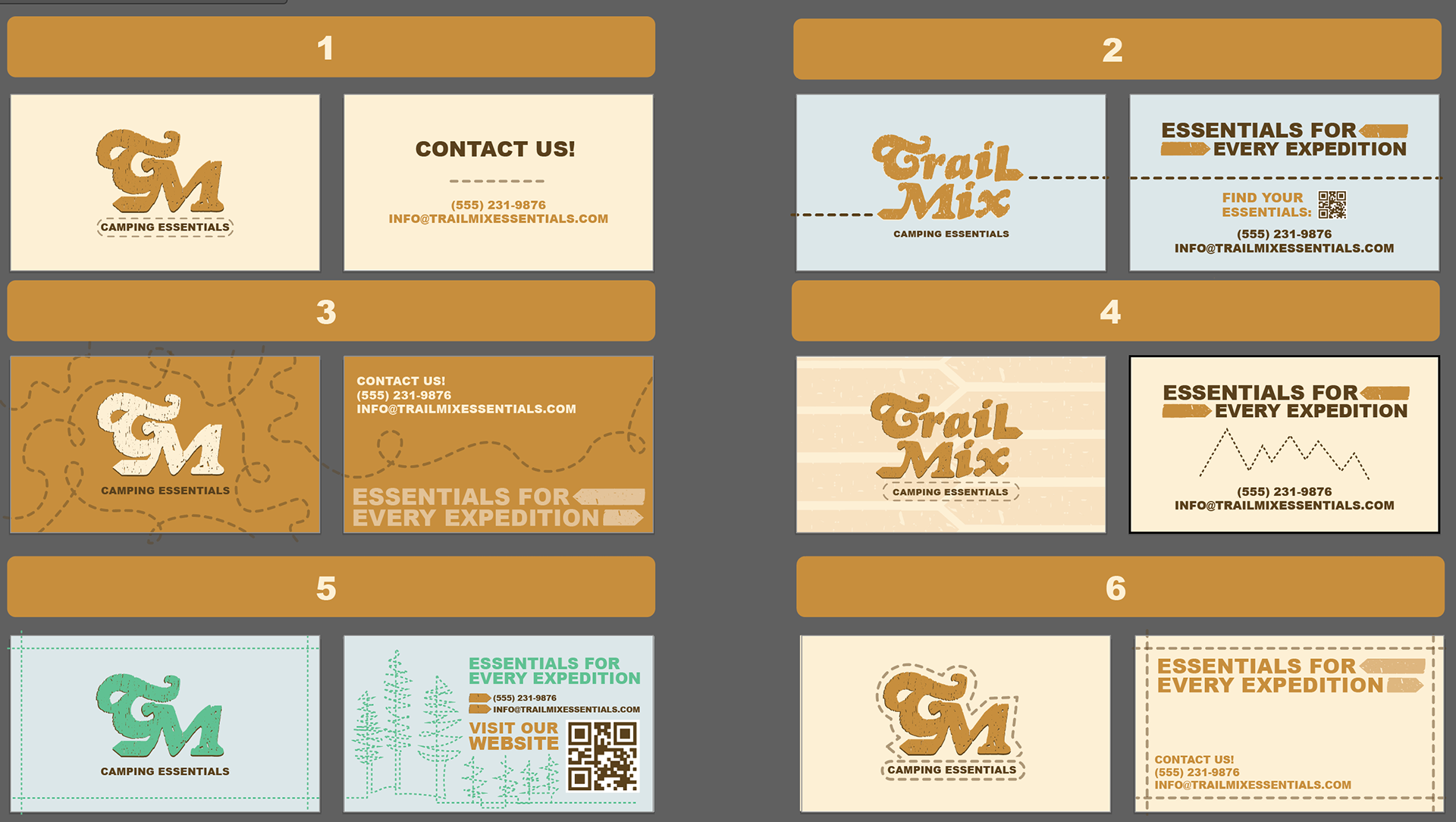 Business Card Roughs