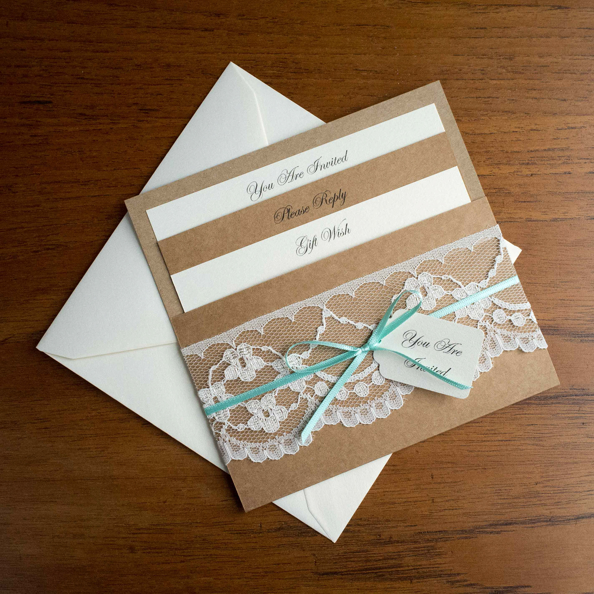 Pocket Fold Wedding Invitation