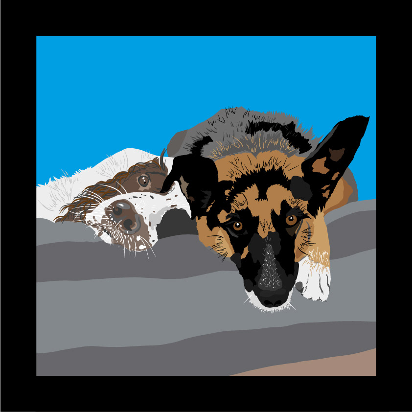 Pet Portrait Digital Illustration