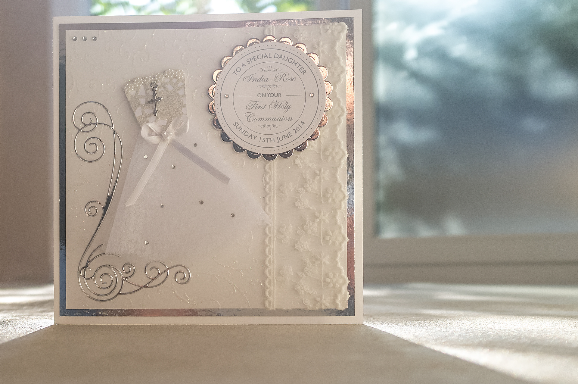 Personalised 1st Holy Communion Card