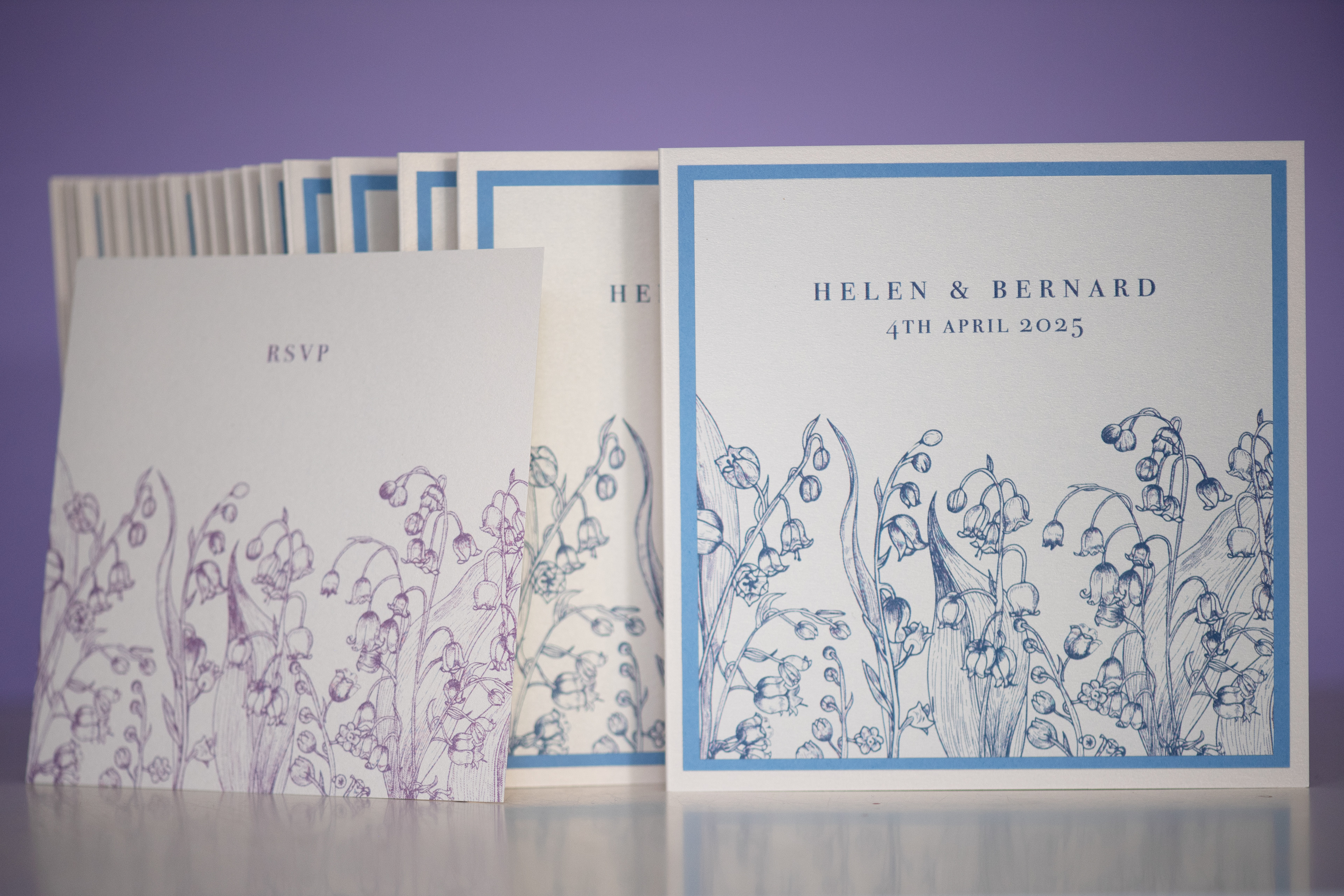 Bluebell Invitation & RSVP Card