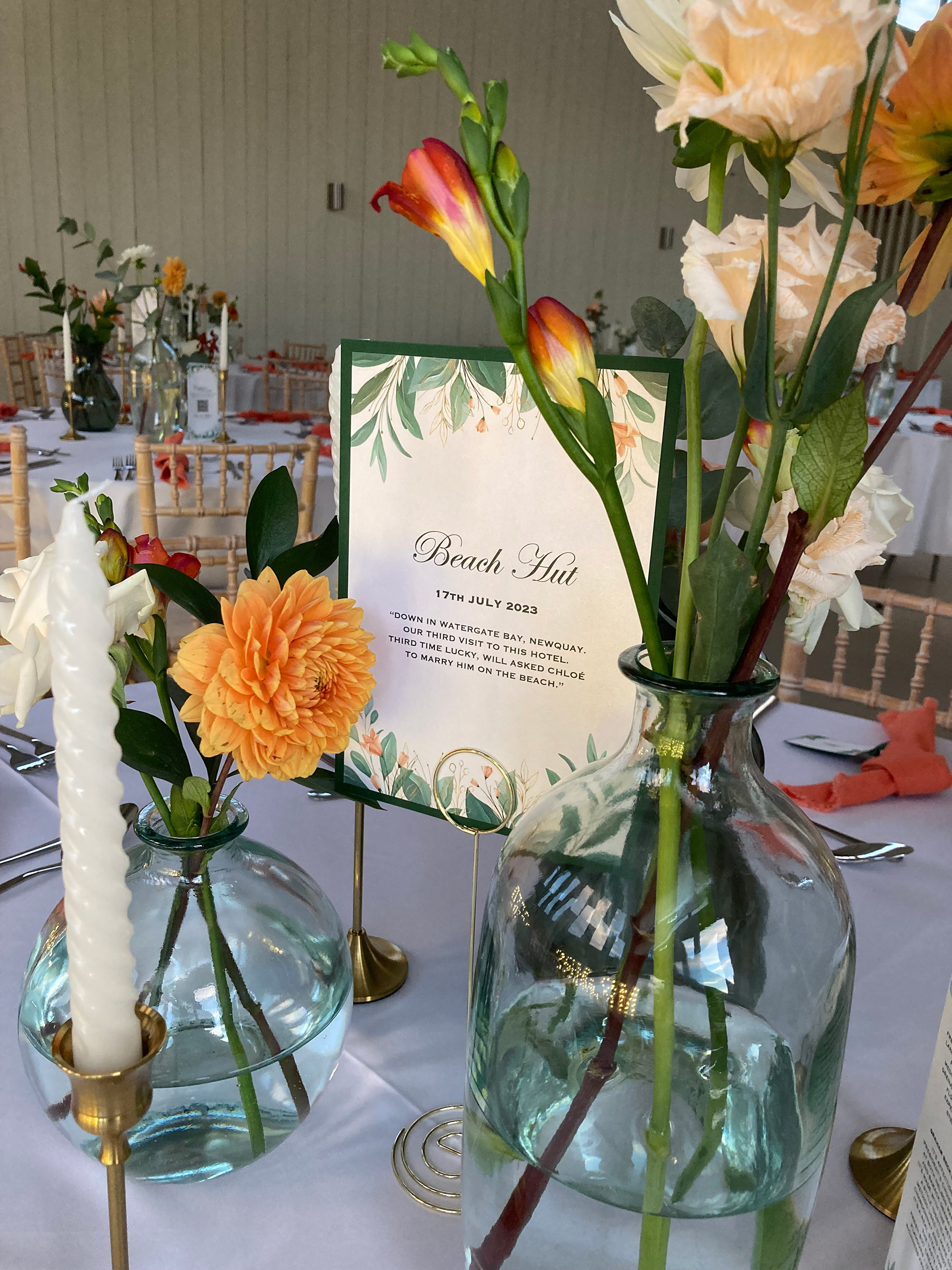 Table Name Card